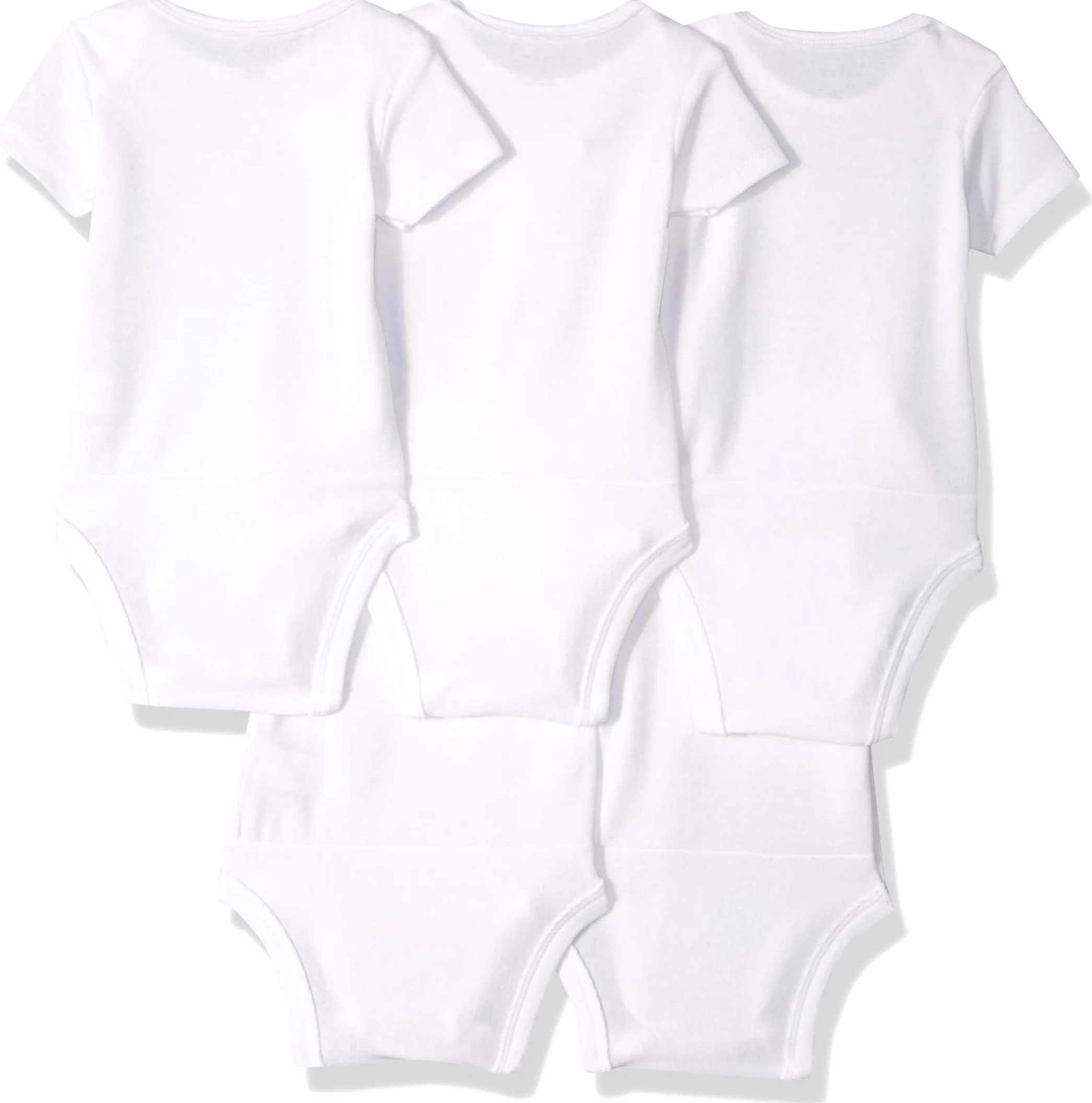 Hanes Boys' Ultimate Baby Flexy 5 Pack Short Sleeve Bodysuits