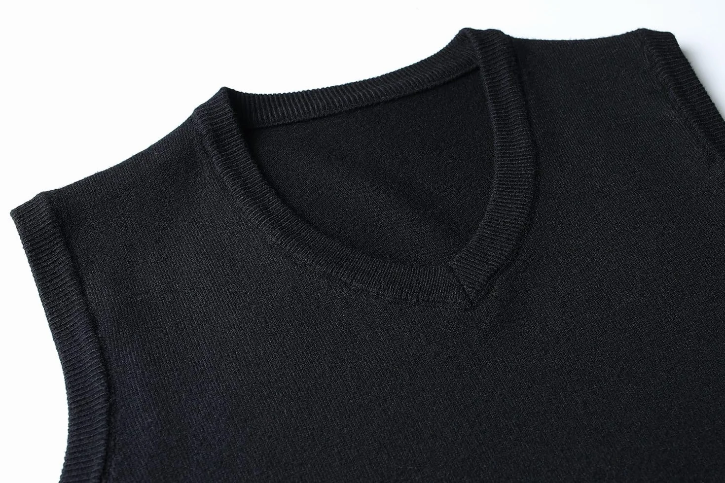 Hombre Invierno Sin Mangas con Cuello En V Chaleco Casual de Negocios Casual Suéter Sin Mangas Punto Chaleco suéter Caballero Suéter Cardigans Tank Tops