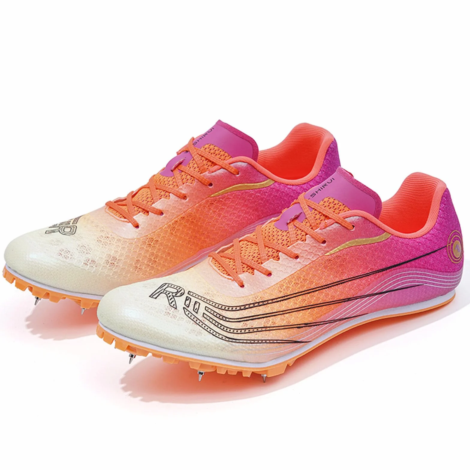 BLBK Spikes Zapatillas de Atletismo Hombre Media Distancia 7 uñas Tacos Sprint