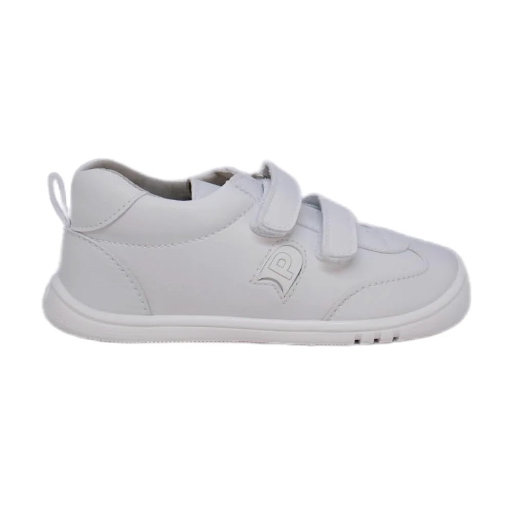 PIRUFIN - Zapatilla Deportiva respetuosa Pirufin – Blanco con Logotipo - 6200-1 para: Niños