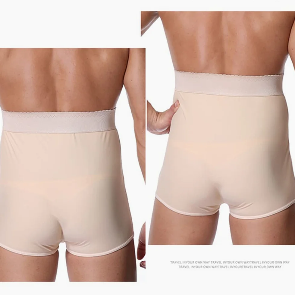 Compresion Pantalones Cortos Moldeadores con Control de Abdomen para Hombre Ropa Interior