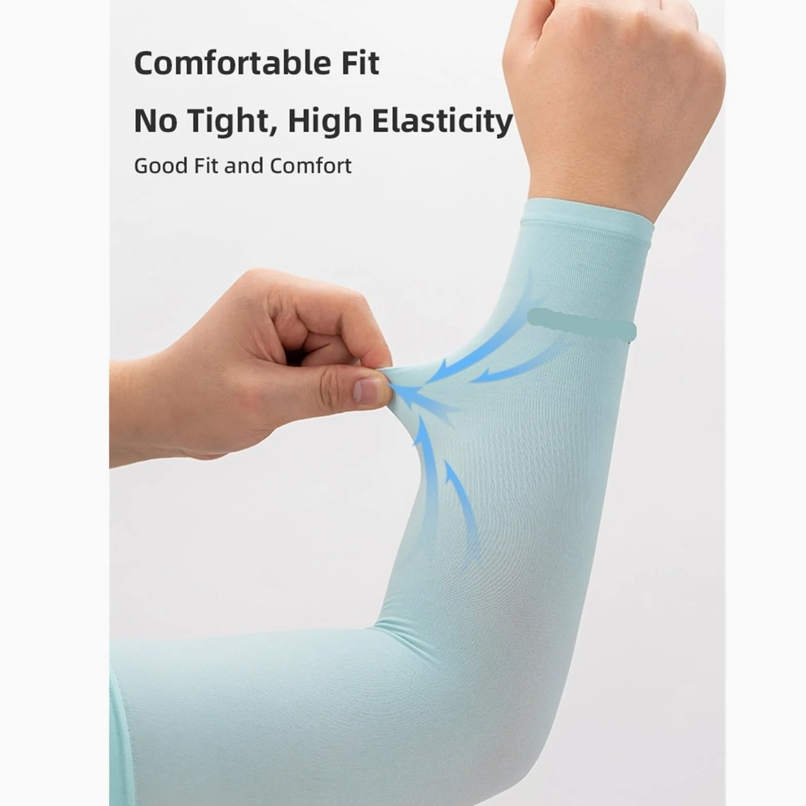 Mangas De Brazo Seda De Hielo Deportes Ciclismo Cubierta Sol Transpirable Equipo De Fitness for Correr Al Aire Libre