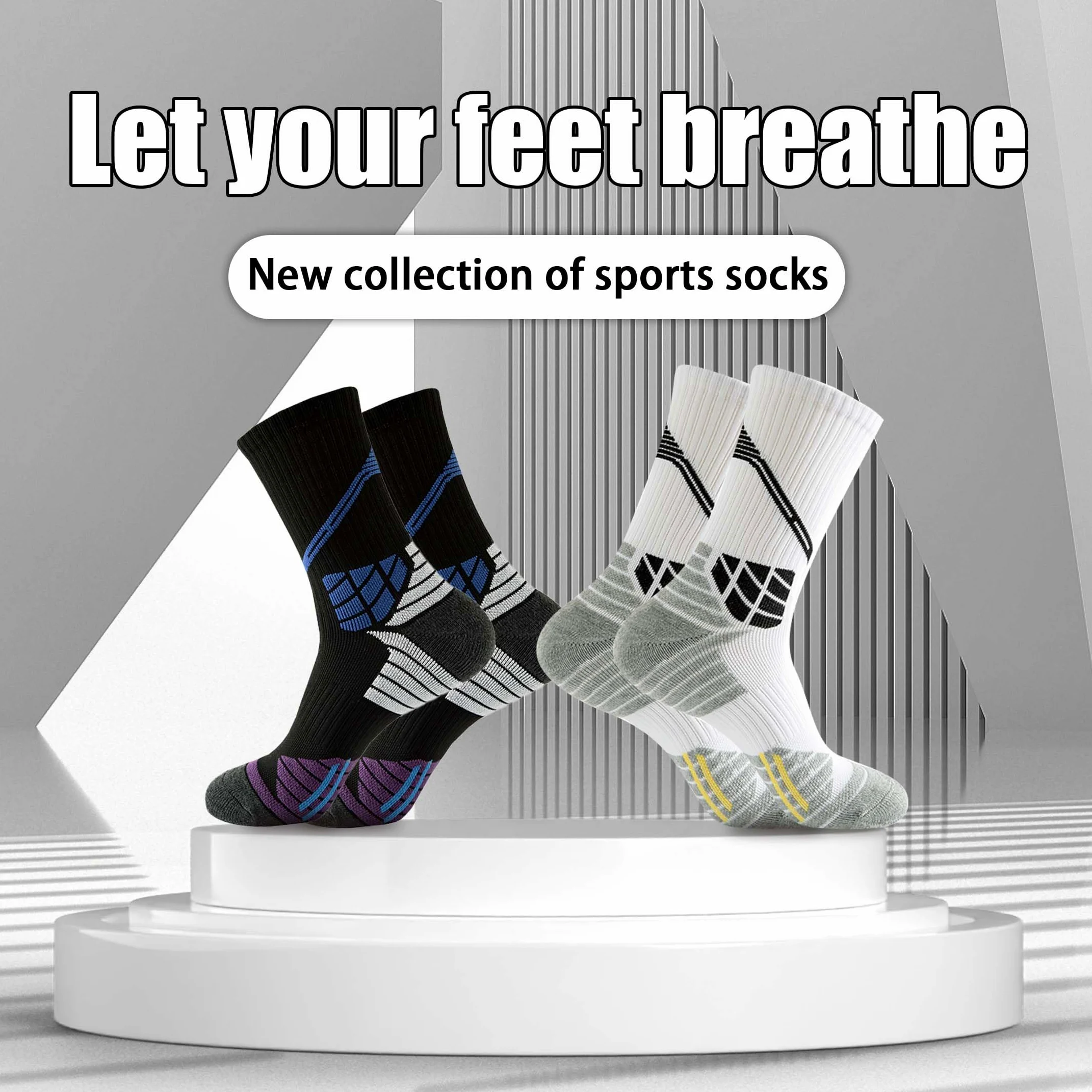 Calcetines deportivos de baloncesto que absorben la humedad, calcetines tobilleros para hombre y mujer, 1/5/6 pares