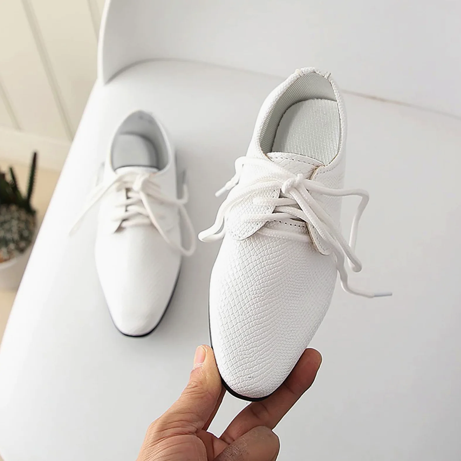Zapatos Casuales Británico Estudiante Realizar Estilo Infantil Bebé Niños Zapatillas Antideslizantes