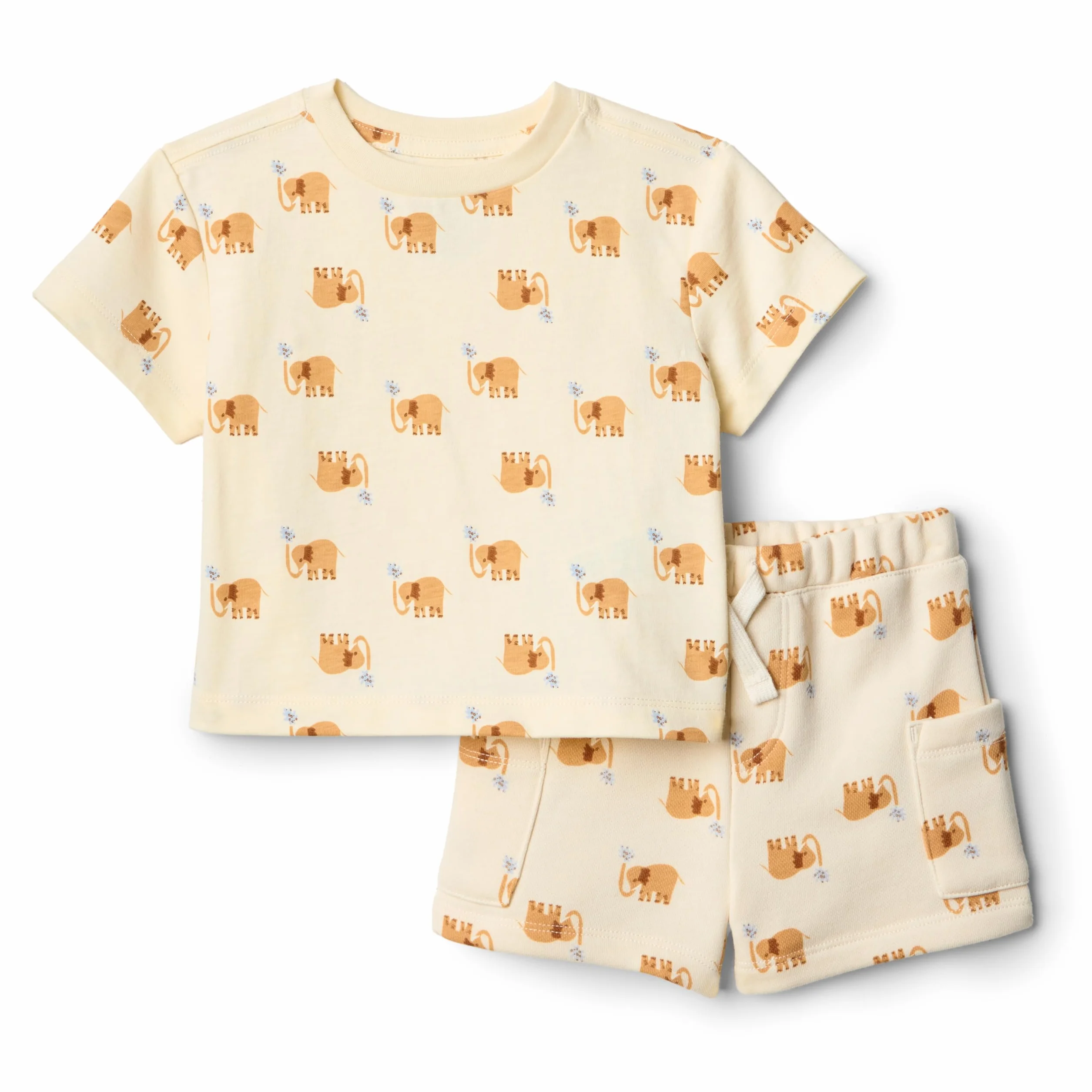 Amazon Essentials x Sofia Grainge Conjunto con Camiseta y Pantalones Cortos Niños, Paquetes Múltiples