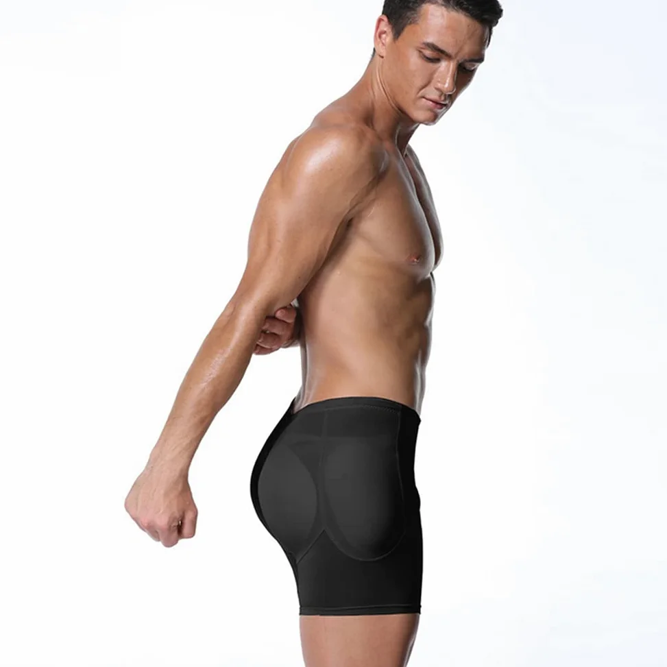 Hombre con Almohadillas Levanta Calzoncillos Tipo bóxer para Adelgazar, Ropa Interior, Almohadillas Desmontables