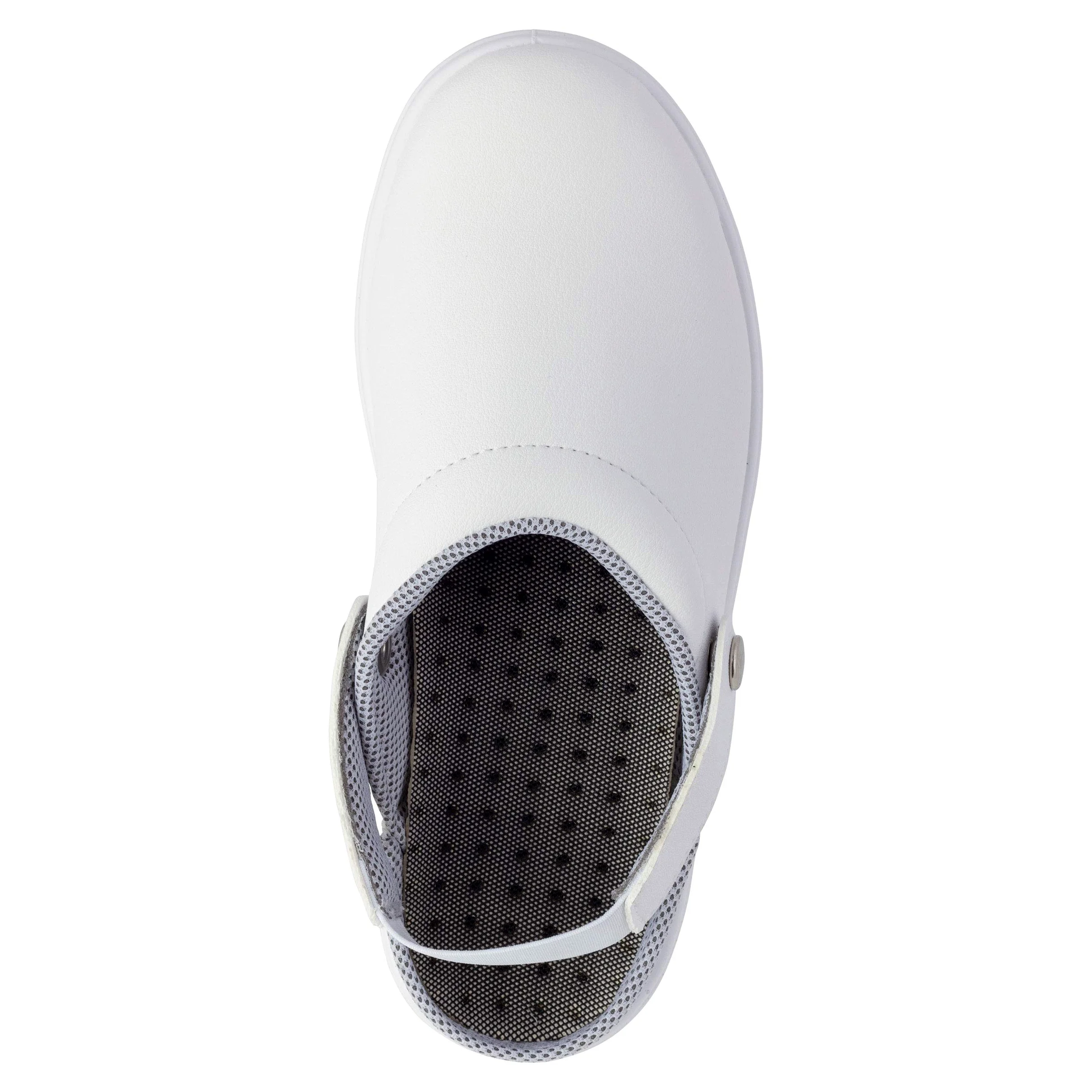 REPOSA Medical - Zuecos Sanitarios Mujer y Hombre en Microfibra con Suela Antideslizante, Zuecos Enfermera Antishock y Antiestáticos con Correa, Zapatos Sanitarios y de Cocina Cómodos y Transpirables