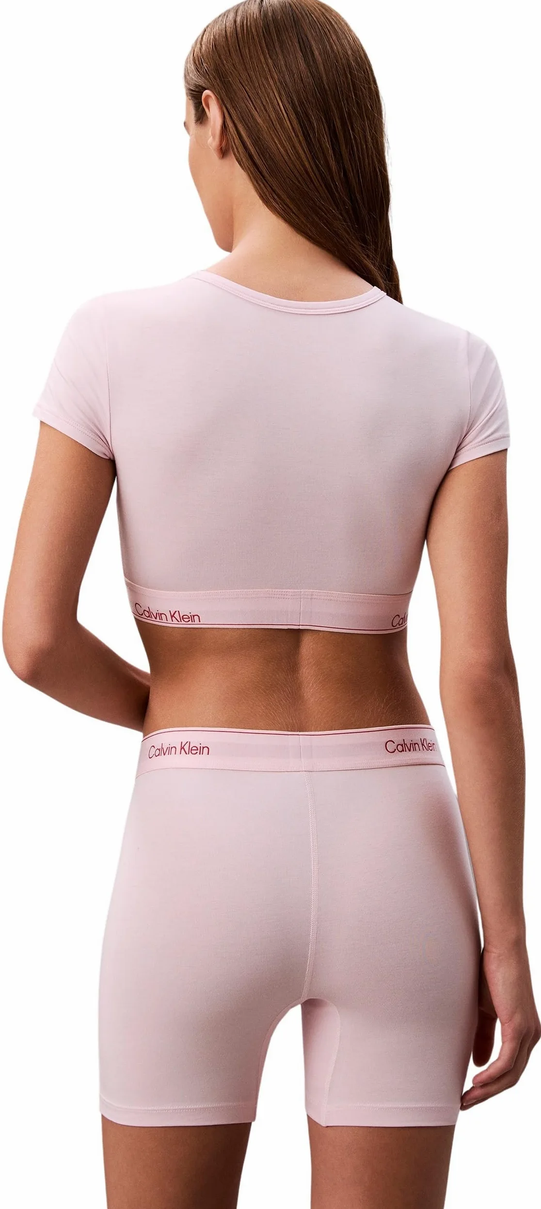 Calvin Klein Sujetador Bralette Mujer Camiseta con Cuello Cerrado