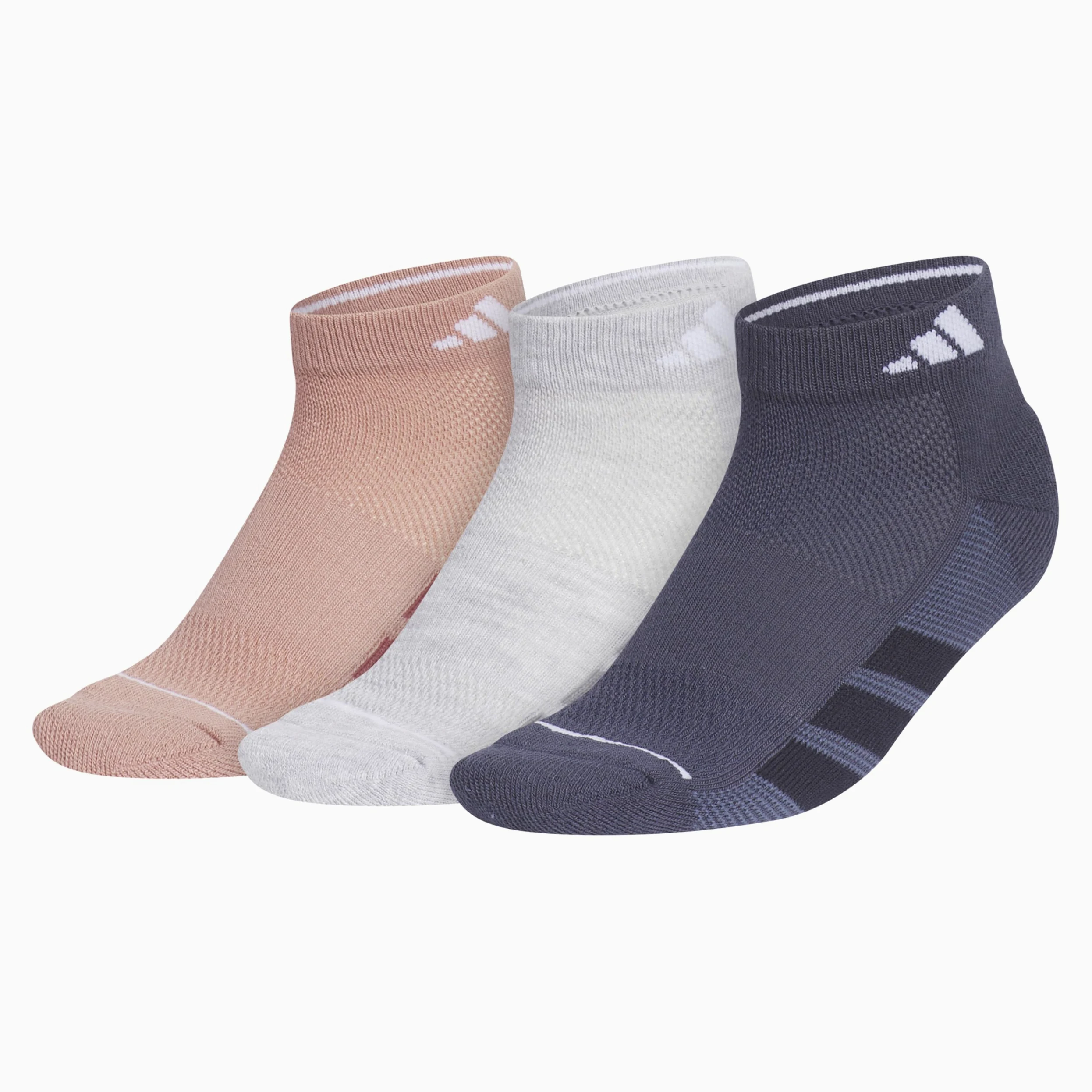 adidas All Day Training Low Cut Socks (3-pair) Athletic Performance With Targeted Cushion For Running Calcetines de corte bajo Mujer (Pack de 3)