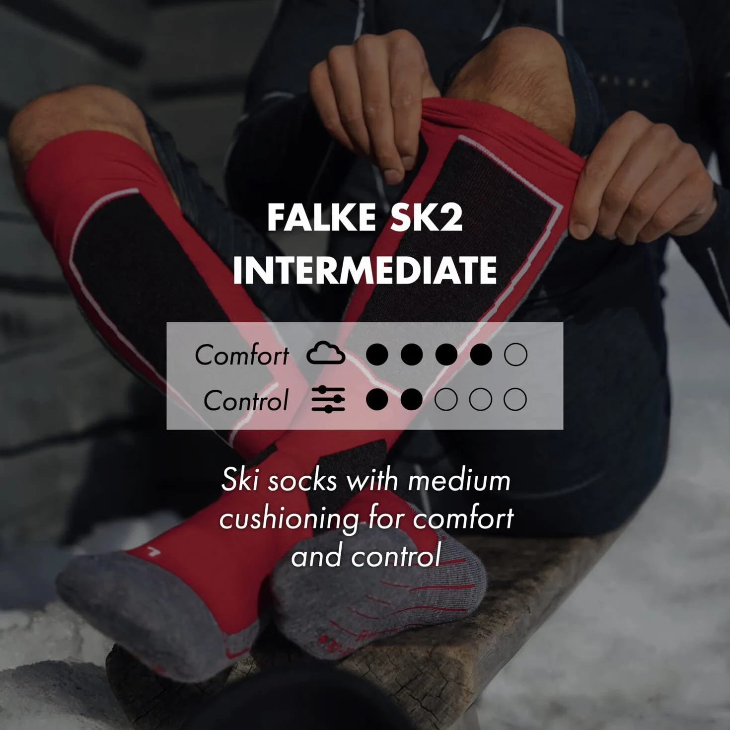 FALKE unisex bebé Sensitive calcetines parte superior ancha para un suave agarre en la pierna costura plana en la zona de los dedos transpirable sostenible ecológico algodón 1 par
