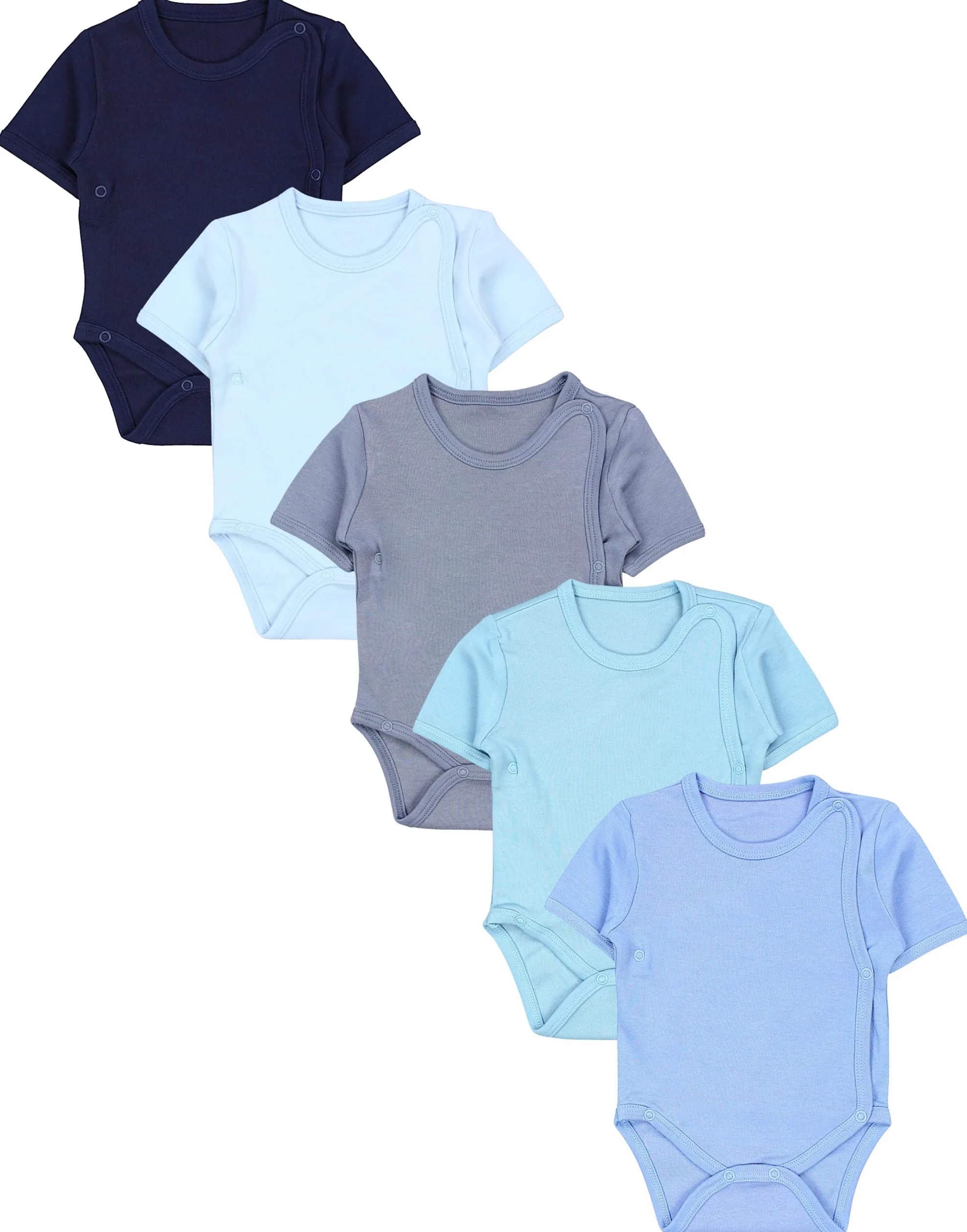TupTam Body Bebé Niño – Pack de 5 Bodies Wrap de Algodón – Certificados OEKO-TEX