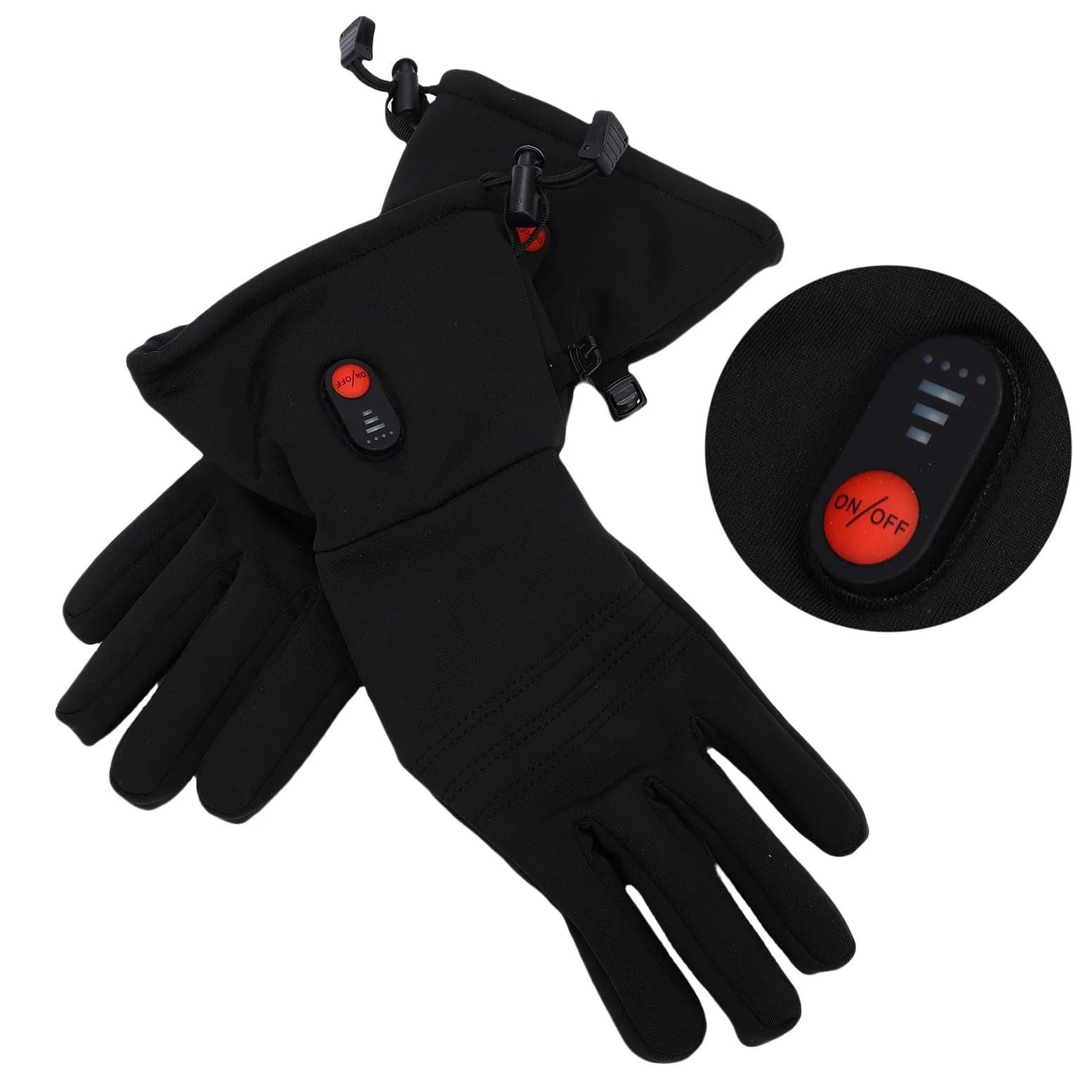 POENVFPO Térmicos con Pantalla Táctil, Manoplas Térmicas Recargables, Térmicos Eléctricos Impermeables para Esquí, Senderismo, Ciclismo con Potencia de 7,4 W