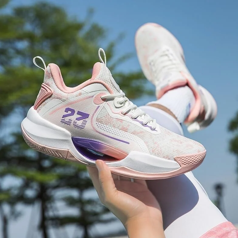 Zapatillas de Baloncesto Unisex con Malla Transpirable, amortiguadoras, Antideslizantes y Resistentes al Desgaste, Botas Deportivas for Exteriores