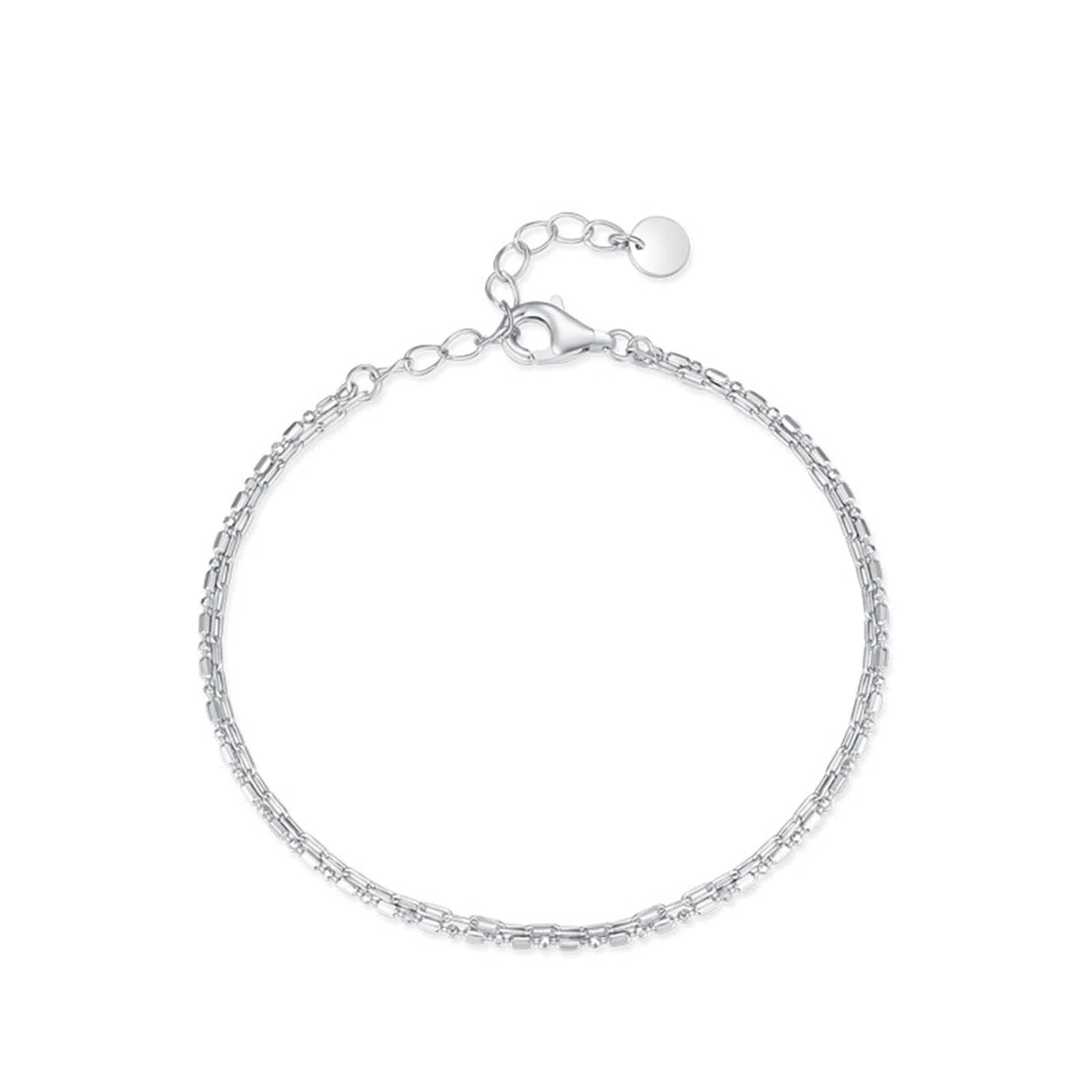 Pulseras vintage para mujer de platino, pulsera de eslabones para mujer joven, PT950 y oro blanco de 9K/14K/18K