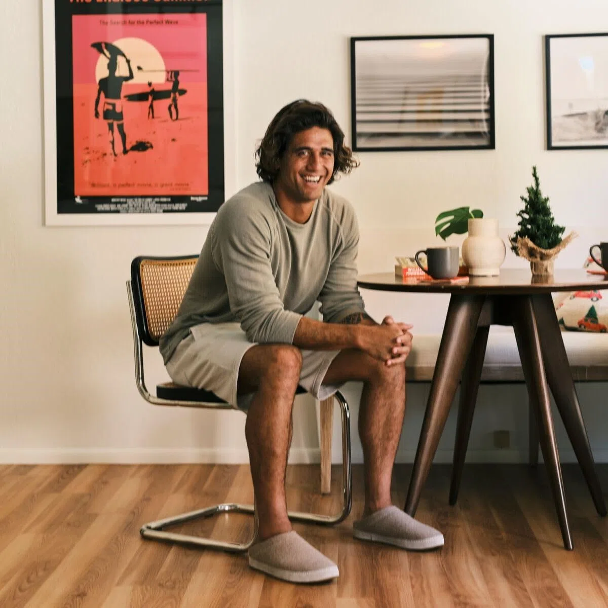 OLUKAI Hamani Hulu - Pantuflas de lana para hombre, suaves y cómodas con materiales de primera calidad, piel de oveja y fieltro italiano, para todo el día