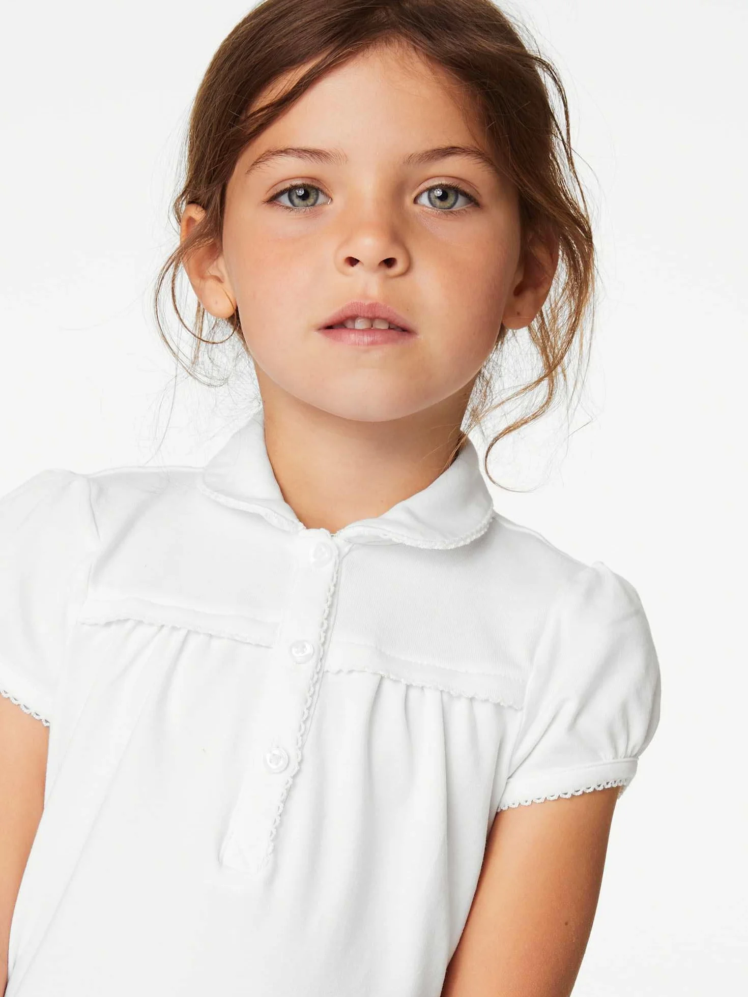 Marks & Spencer Pack de 2 Polos Escolares de Punto para Chicas (2-18 años) Niñas