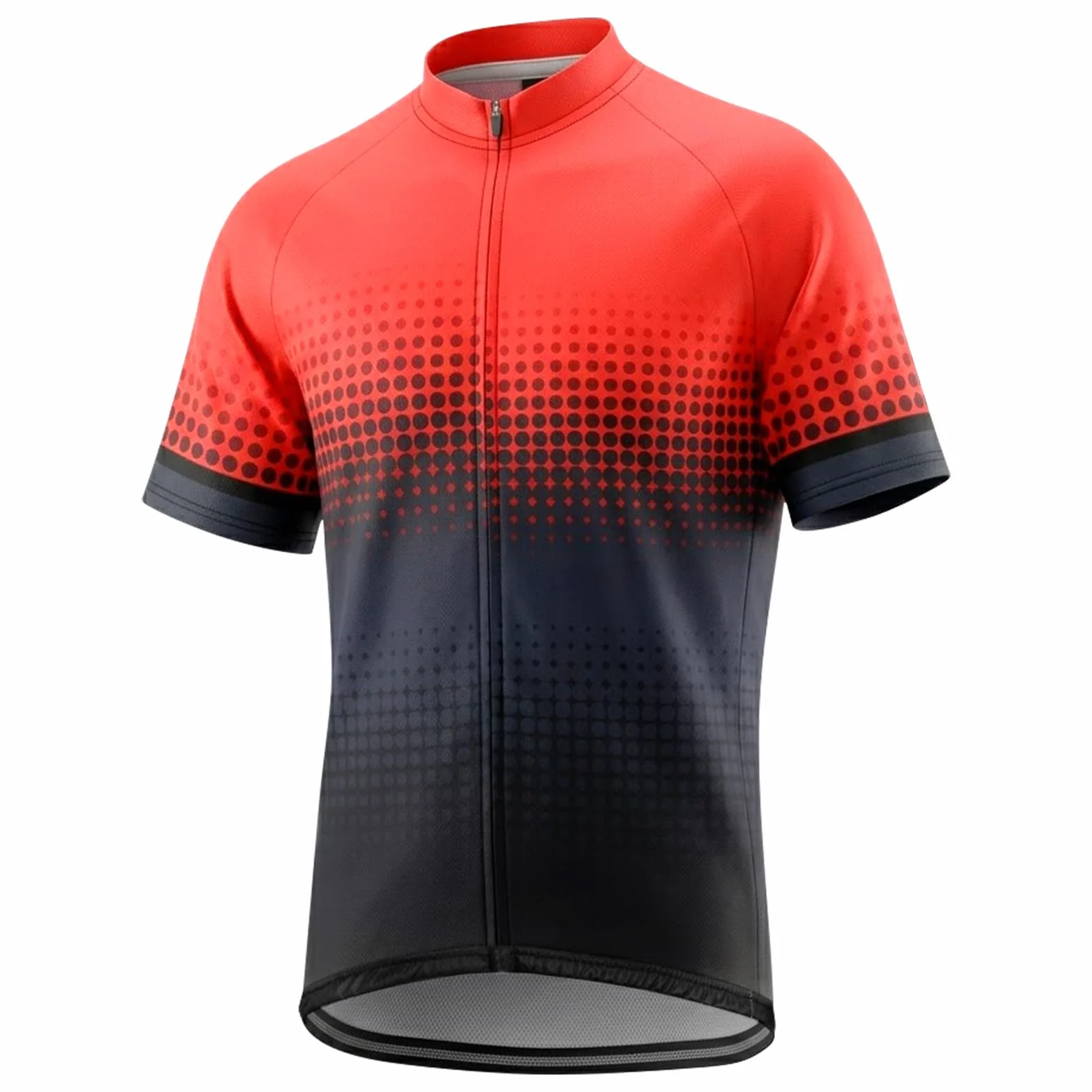 Maillot Ciclismo Hombre Manga Corta UV-Protect Cremallera Completa Transpirable Secado Rápido