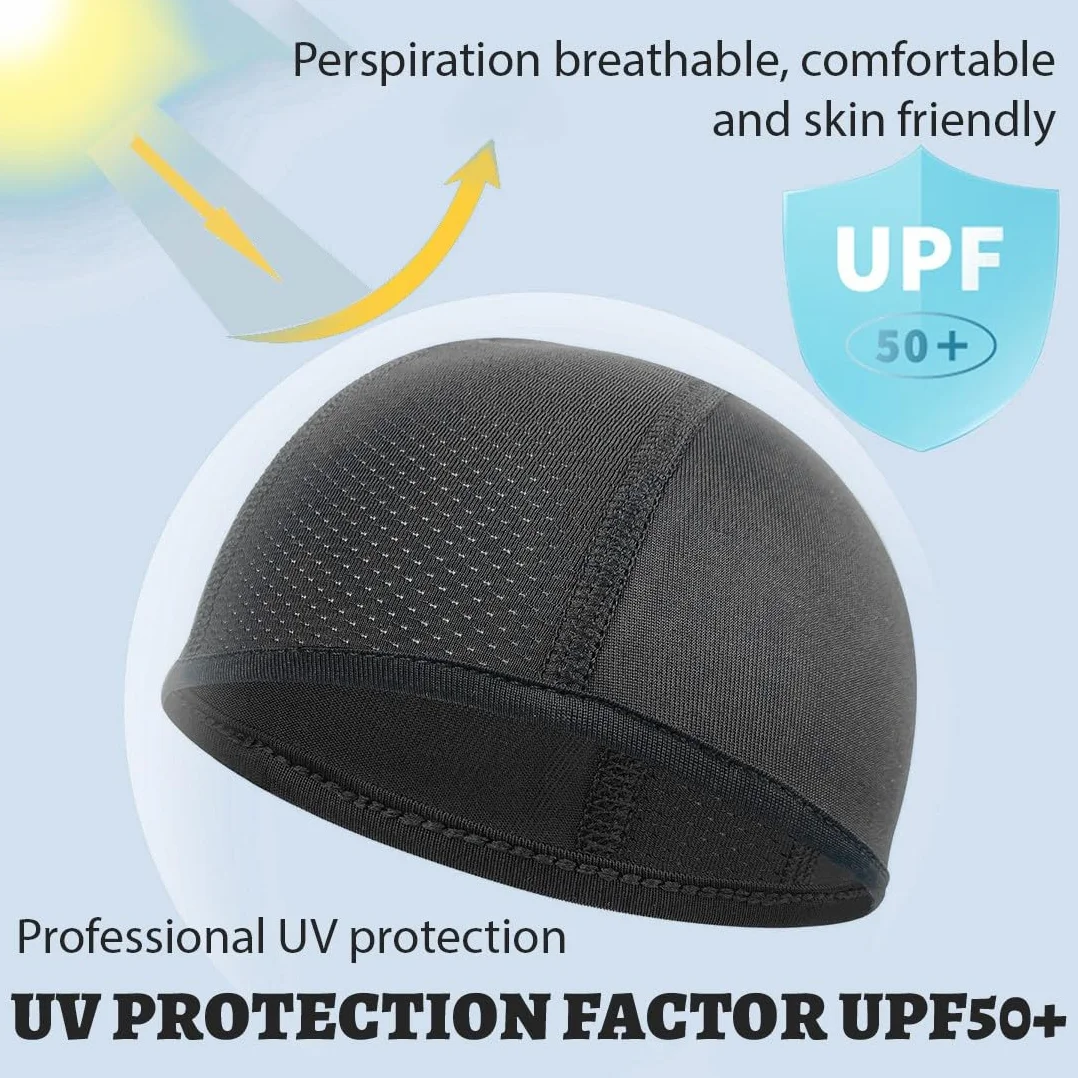 Forro para Casco y Gorra para Correr Skull Cap Hombre, Gorro para Casco de Bicicleta, Accesorios Absorbe el Sudor