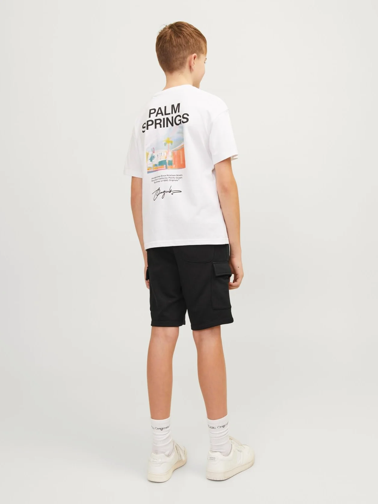 Jack & Jones Jpstbradley Sweat Cargo Shorts GMS Jnr - Pantalones Cortos Niños