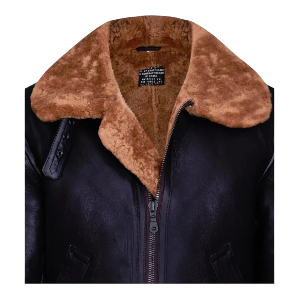 Infinity Leather Chaqueta de Aviador B3 de Piel de Oveja Para Hombre: Abrigo de Piloto de Vuelo de Piel de oveja Auténtica, Estilo Aviador Vintage de la Segunda Guerra Mundial.