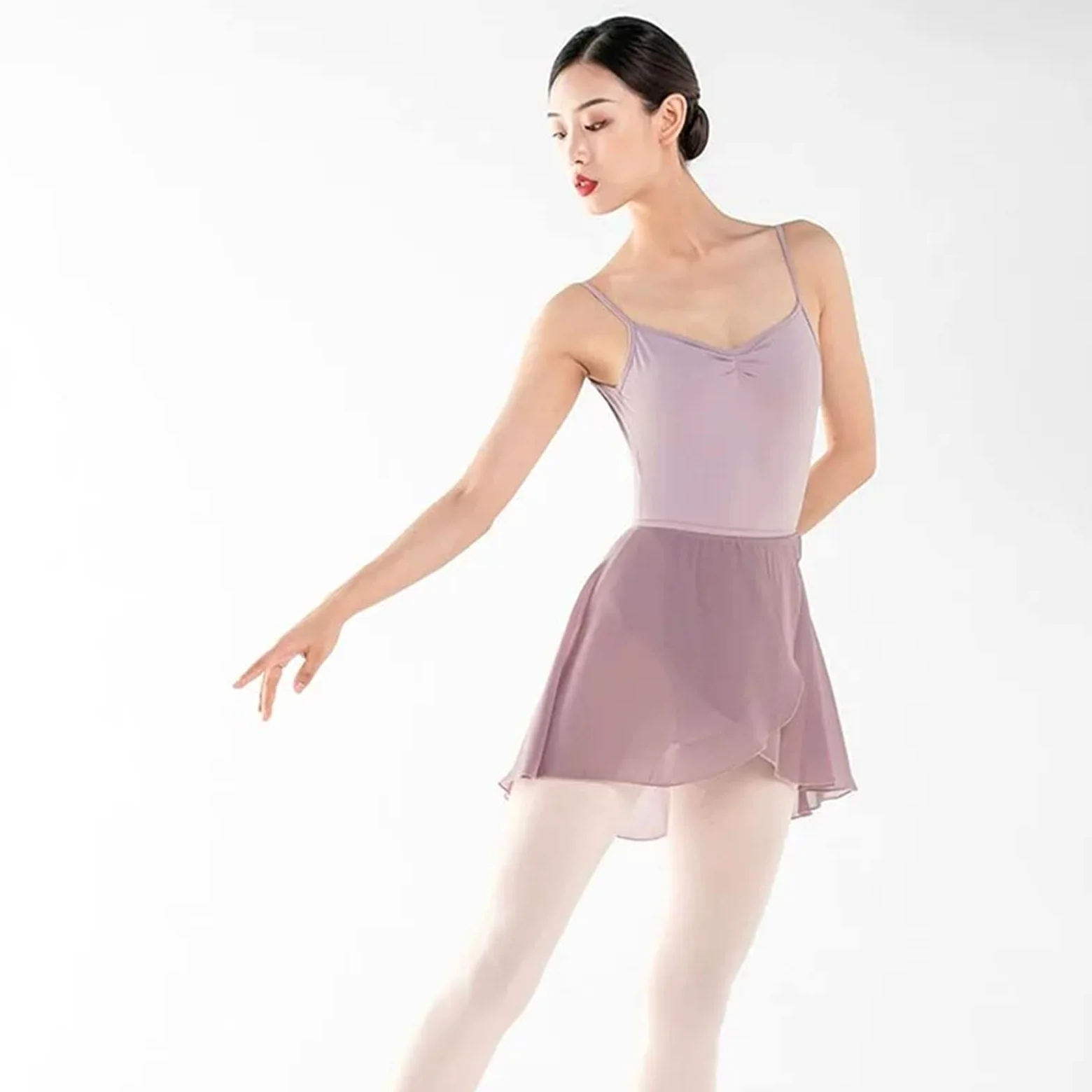 Faldas de Ballet for Mujer Vestido Envolvente una Pieza Gasa for niñas