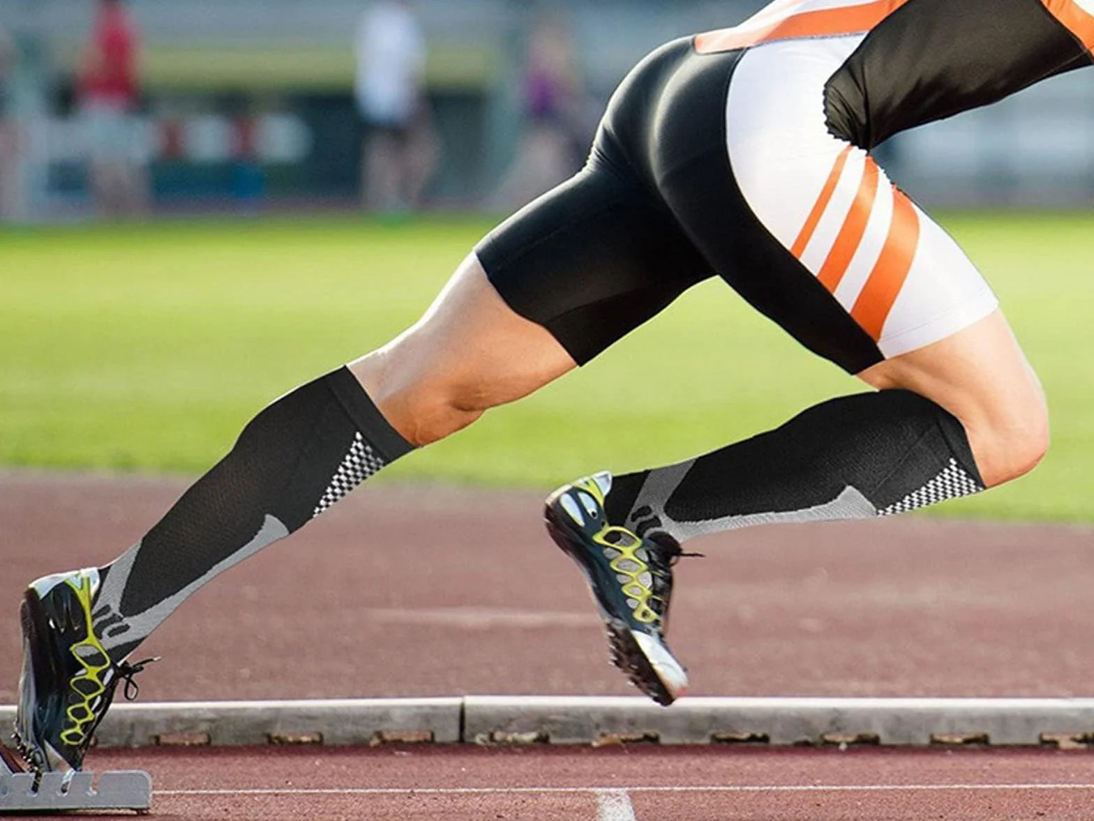 Medias de Compresión para Hombre, Calcetines de Soporte con Elástico para Deportes, Viajes, Fitness