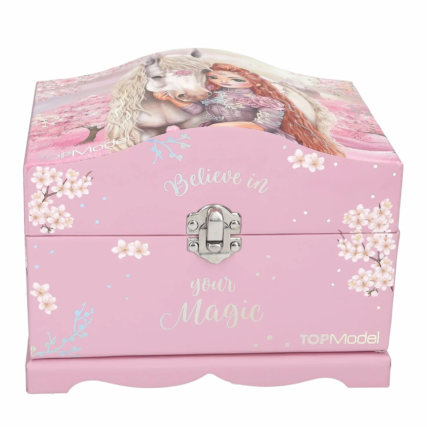 Depesche TOPModel Viva Violet Joyero Rosa con Espejo y Luz
