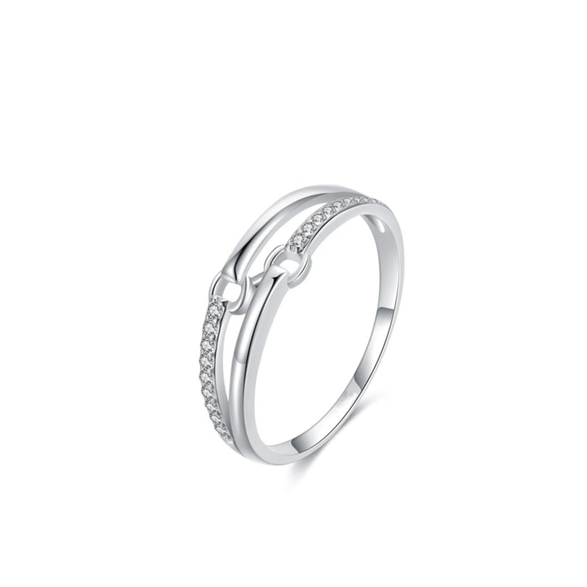 Anillos para mujer, oro auténtico con diamante cultivado en laboratorio, alianzas de boda, anillos de oro blanco único para mujer