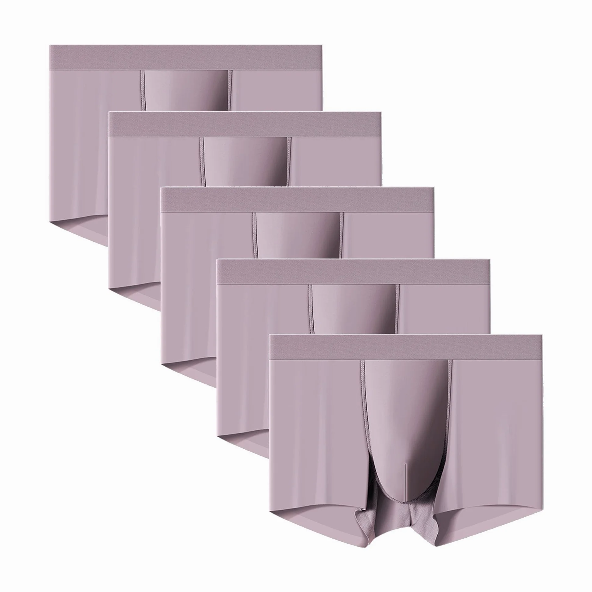 JEShifangjiusu Calzoncillos tipo bóxer para hombre, paquete de 3 unidades, elásticos, cómodos, transpirables, transparentes