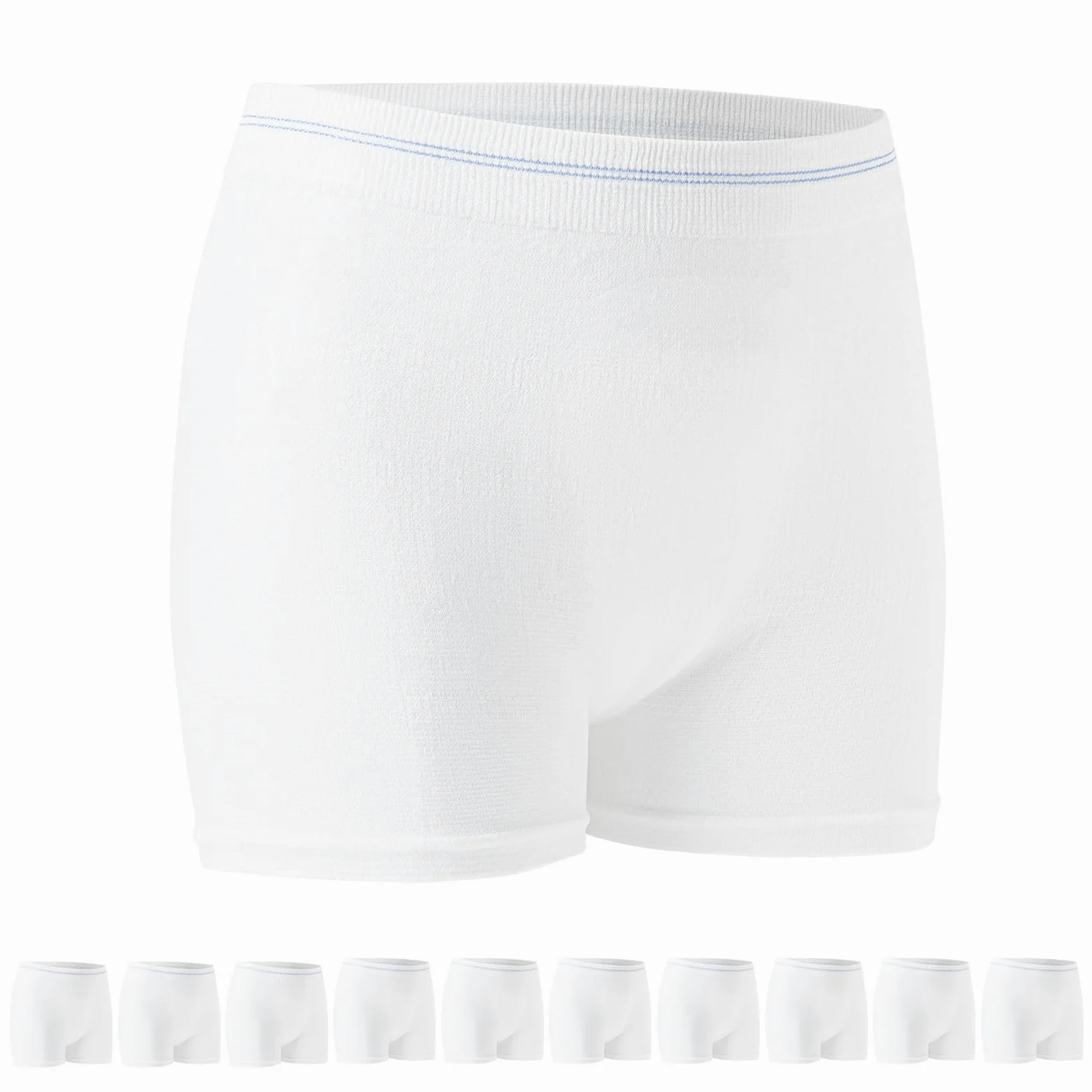Ropa interior posparto de malla 10 unidades desechables C-Sección de malla de hospital Bragas de maternidad lavables Escritos después del nacimiento Ropa interior
