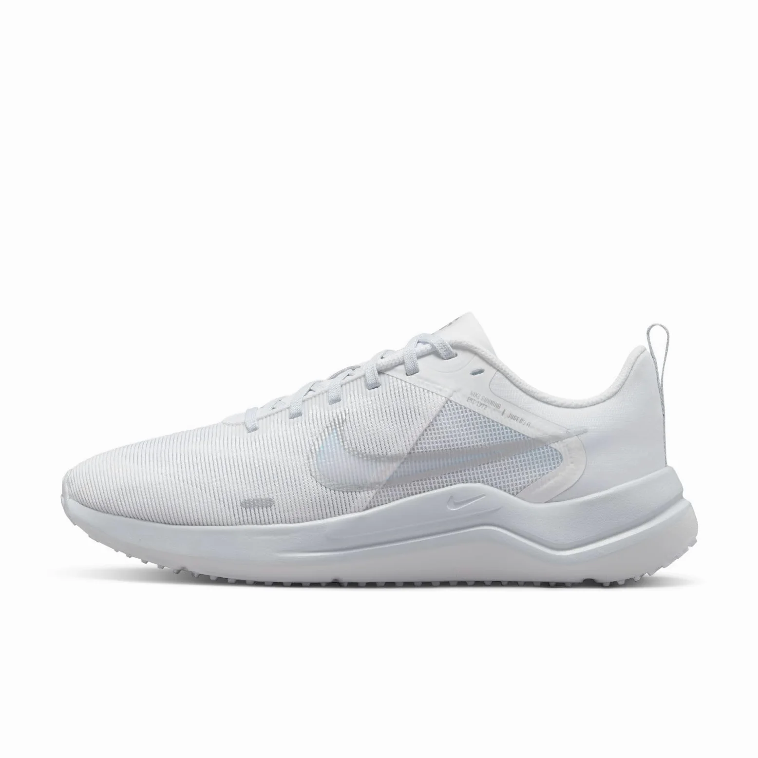 Nike Downshifter 12, Zapatillas Mujer, White Metallic Silver Pure Platinum, 38 EU