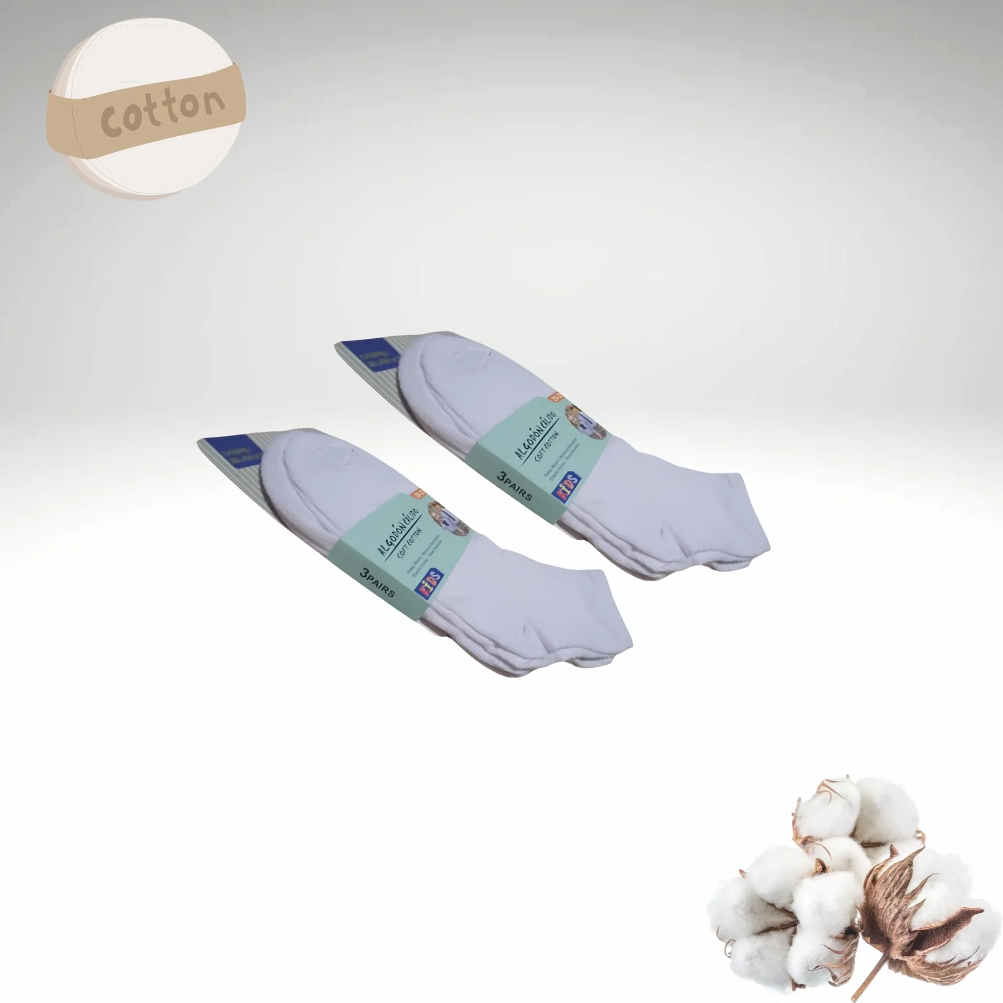 (6 pares) calceltines escolares para niña-niño blancos de algodon uso colegio, deportes, casual unisex, calcetin para uniforme escolar semialtos, medias (FR/ES, Números, 11, Regular, BLANCO 25-28)