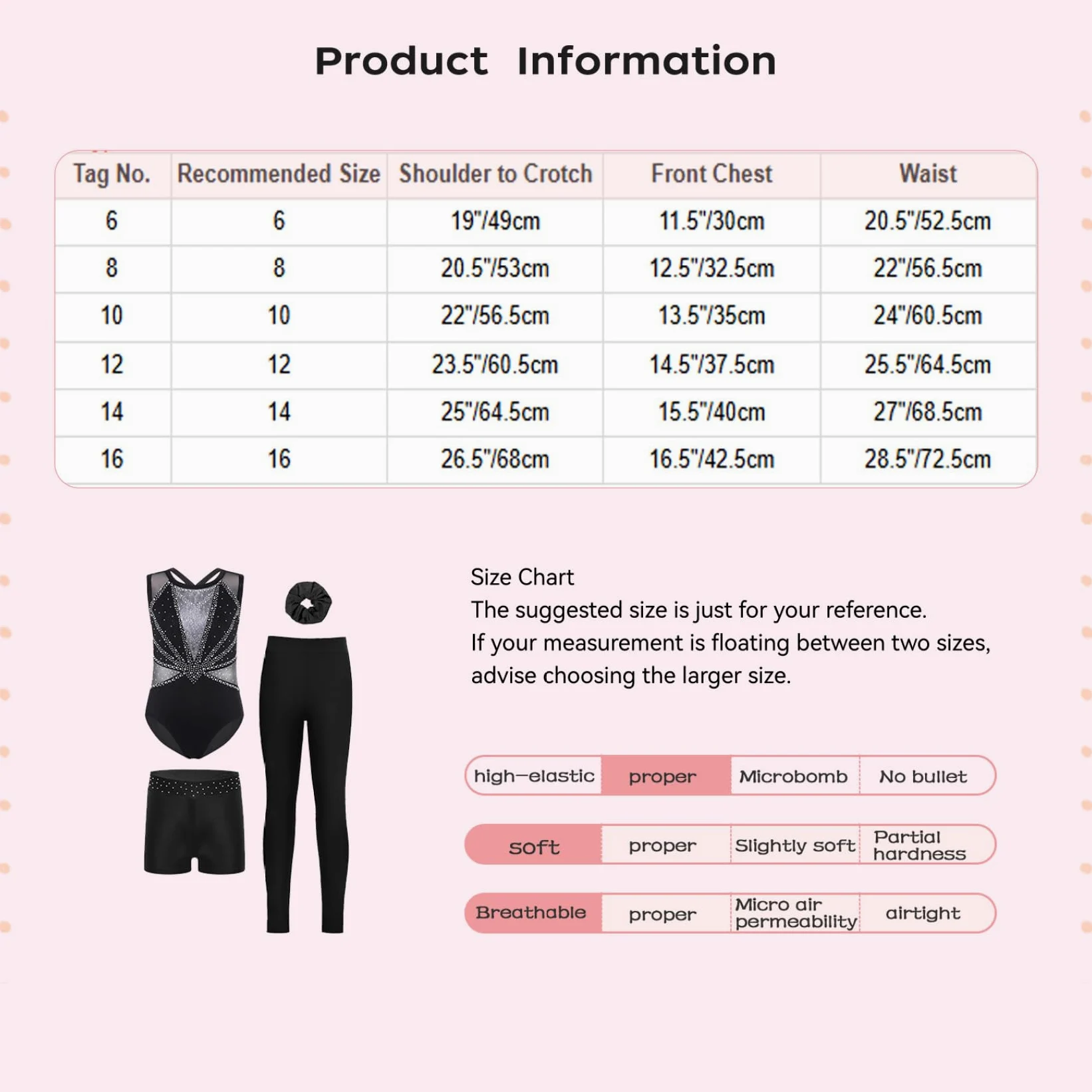 Piezas De Traje De Gimnasia Para Niñas Con Brillo Con Pantalones Cortos Moño Para El Cabello Bodysuit De Gimnasia Traje De Competición Y De Baile