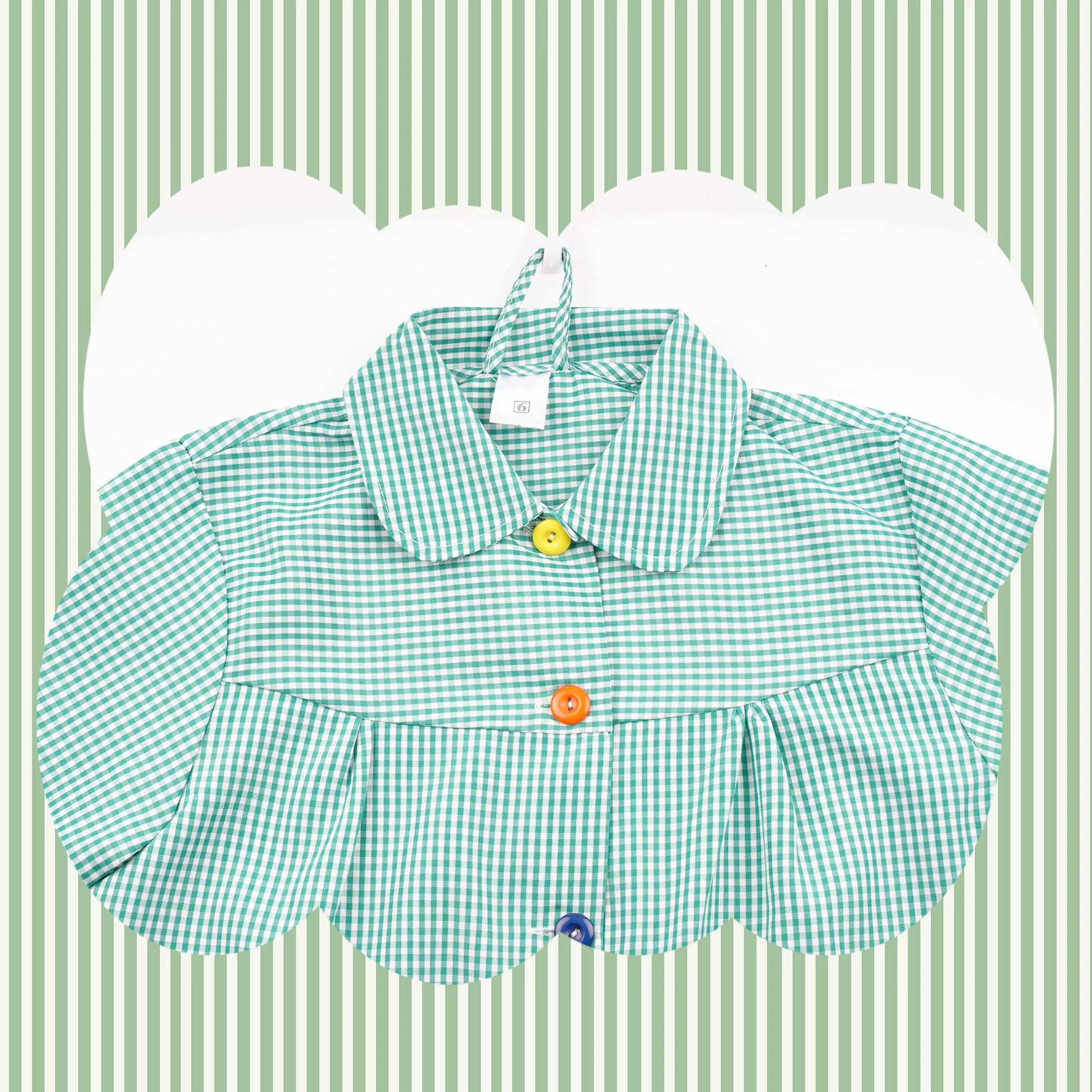 H HANSEL HOME Bata Escolar Infantil con Botones y Cuello para Guarderia y Colegio