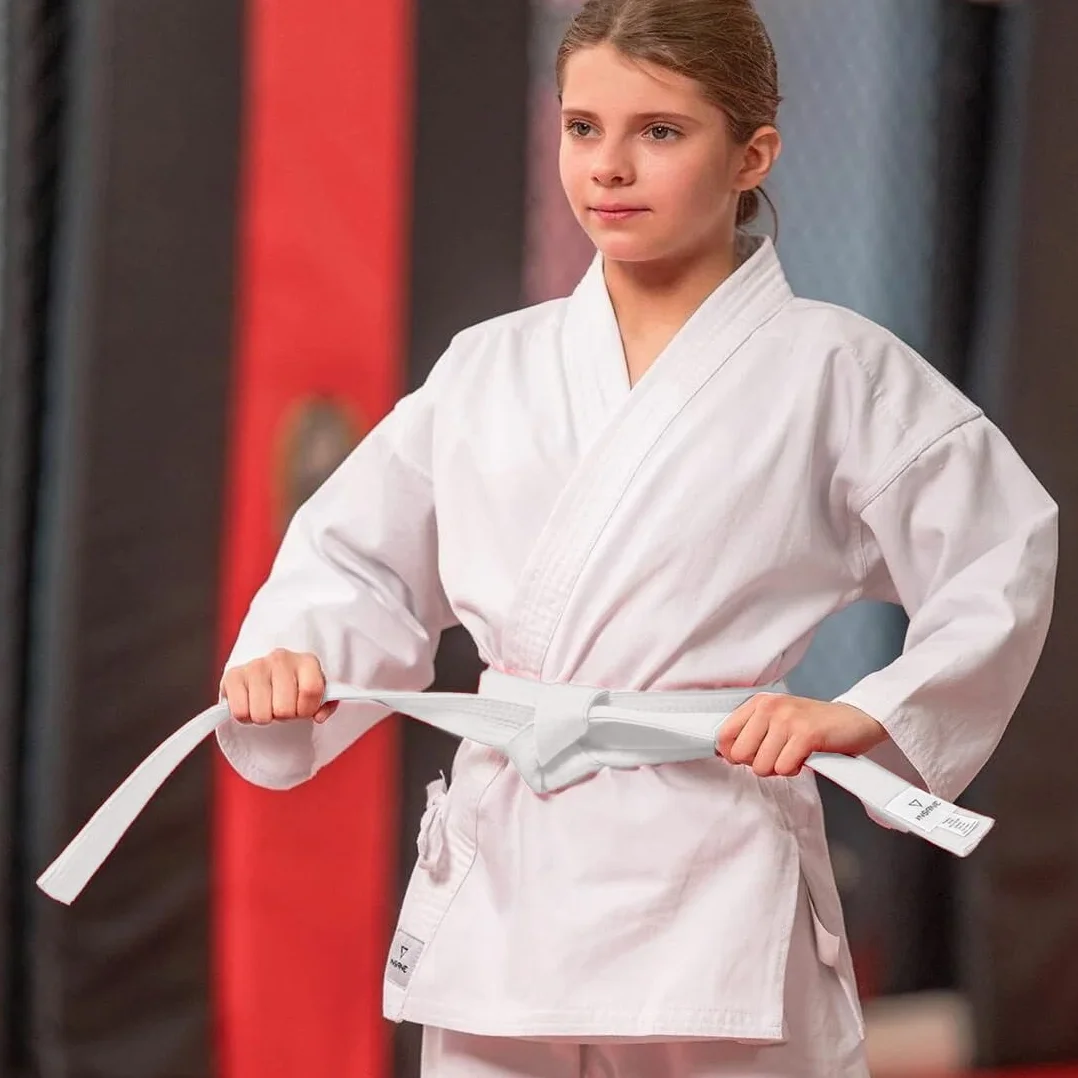 XPEX Cinturón de Artes Marciales 260cm Judo Karate Taekwondo Aikido Tela Gruesa Niños Adultos