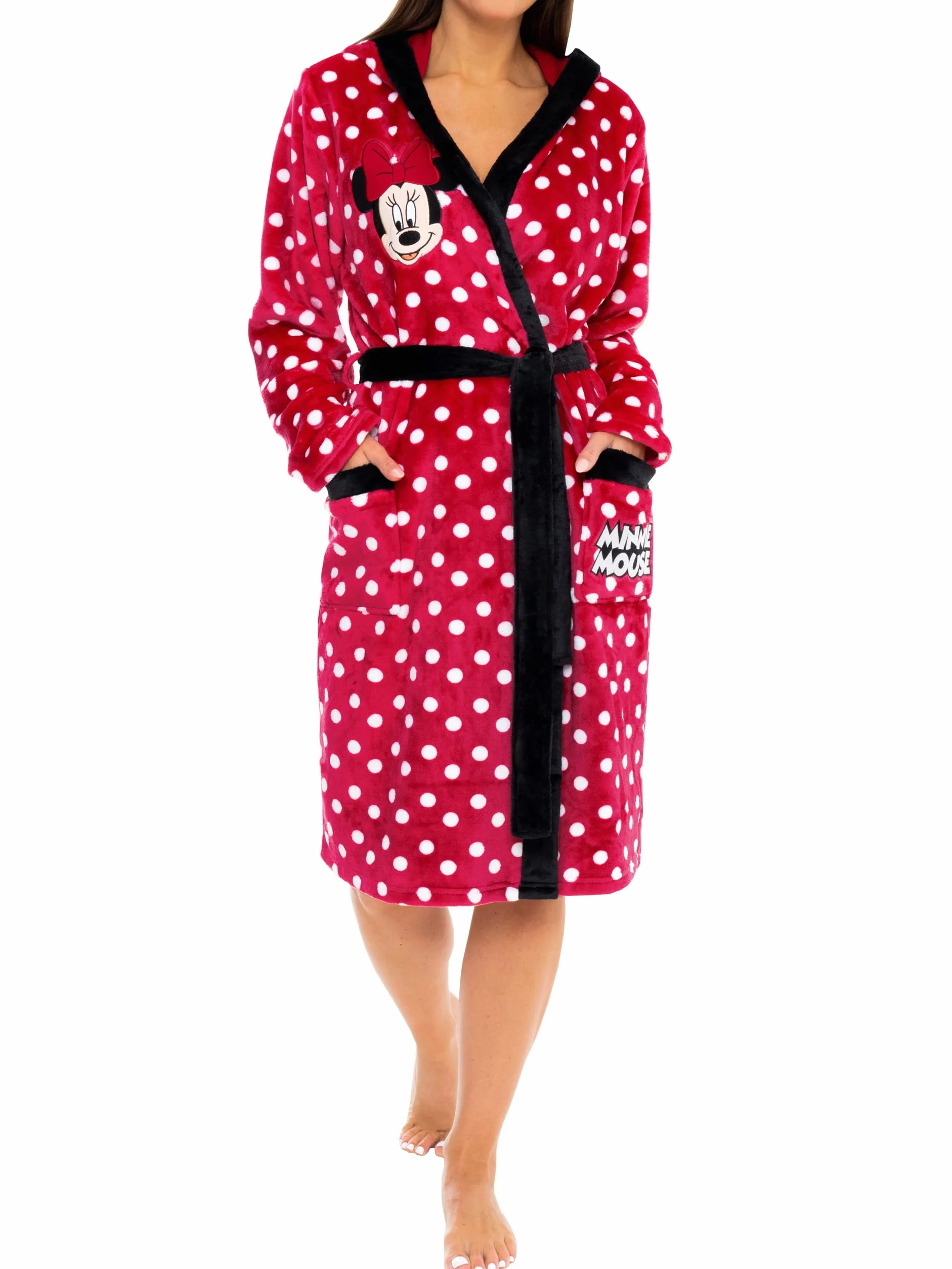 Disney Albornoz Mujer | Bata Invierno Minnie Mouse | Bata Polar para Mujeres