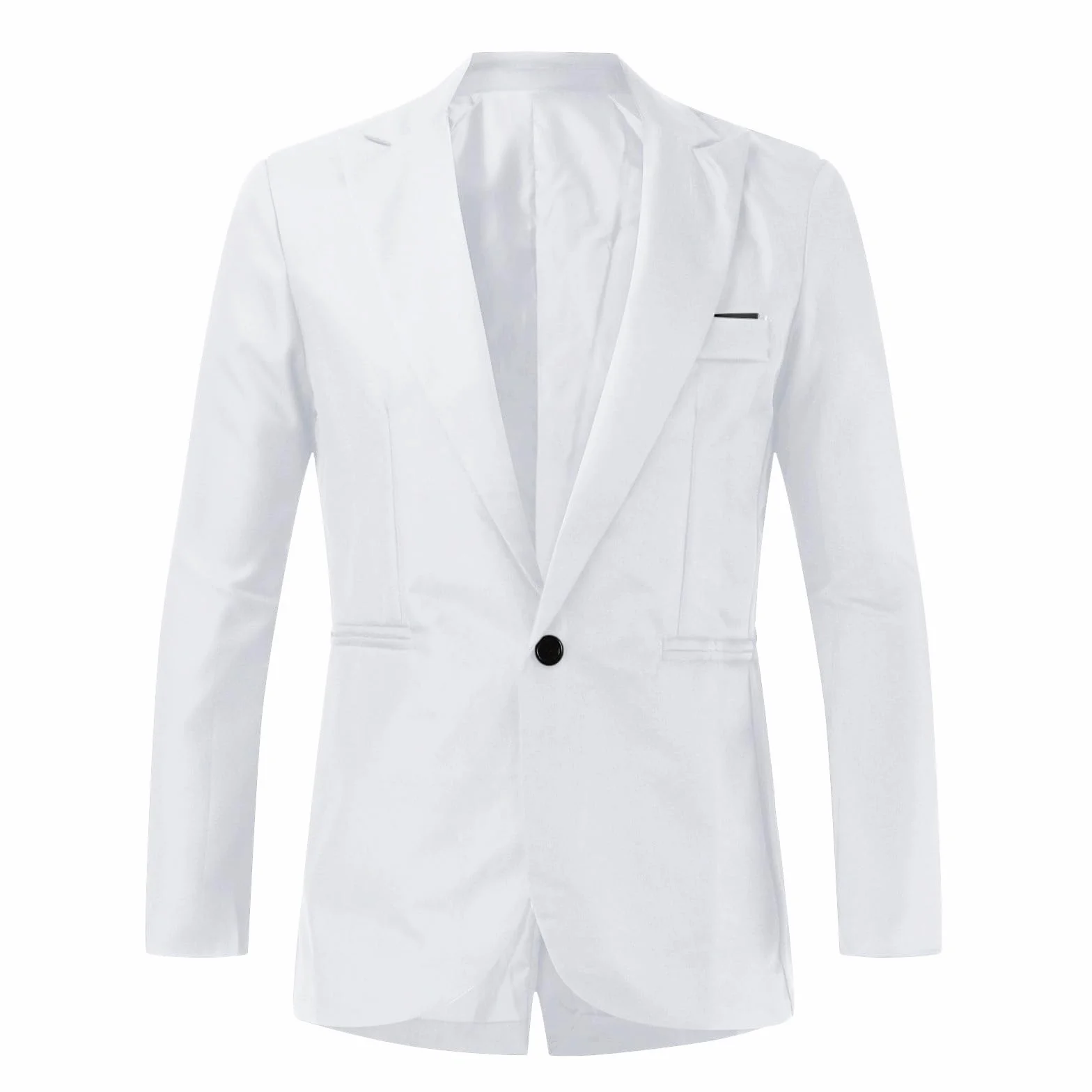 Generisch Traje de fiesta para hombre, color liso, de un solo pecho, ajustado, traje de fiesta, camisa, pantalones, chaleco de corbata con reloj de bolsillo