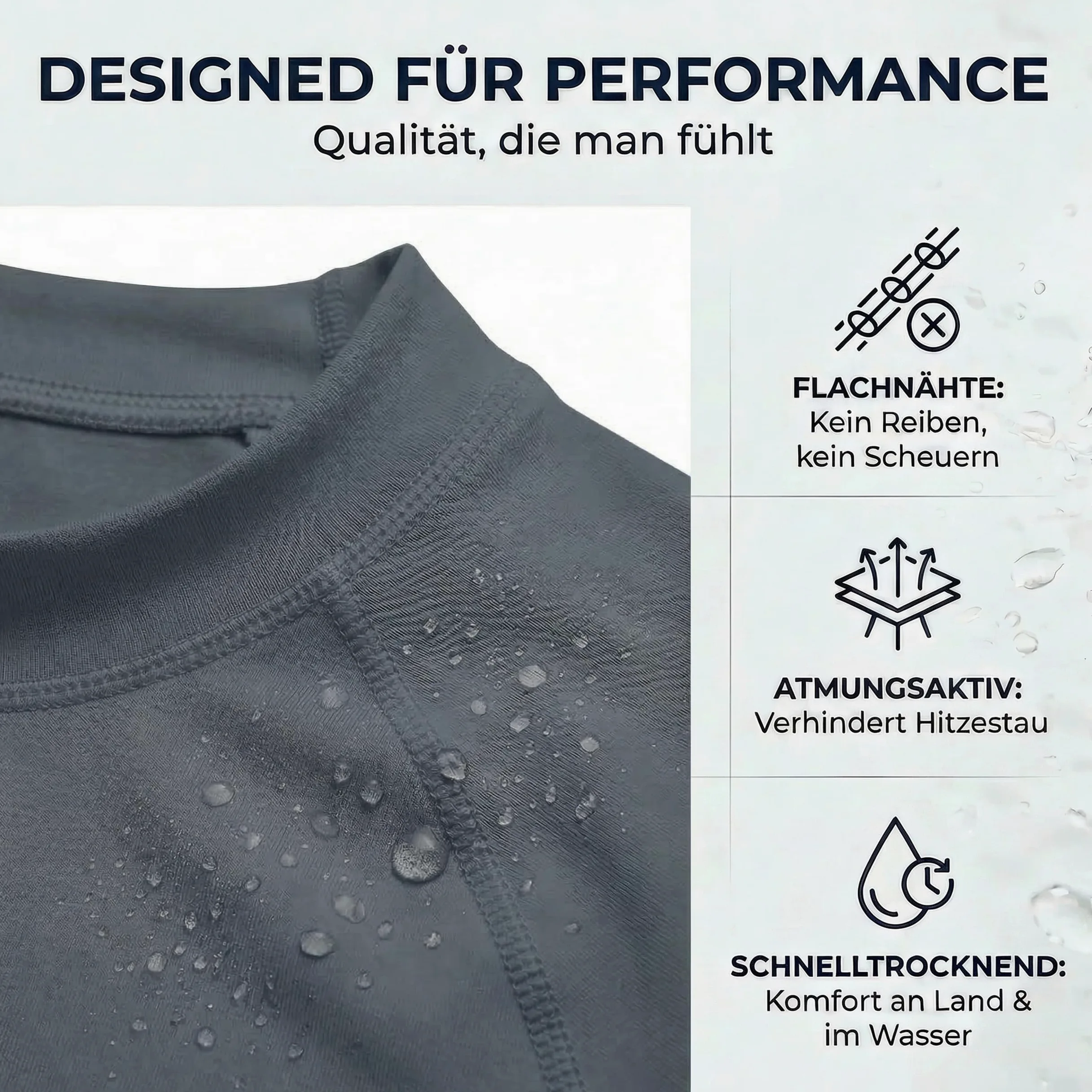 iQ-UV Slim Fit Camiseta Hombre