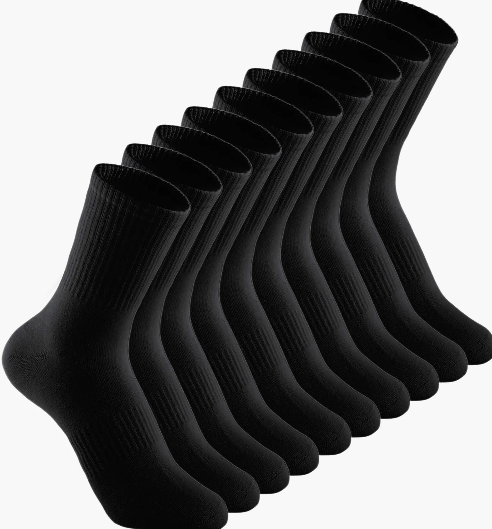 Irisbear - Calcetines de algodón acolchados para mujer, para correr, senderismo, atletismo, largos, 5 pares