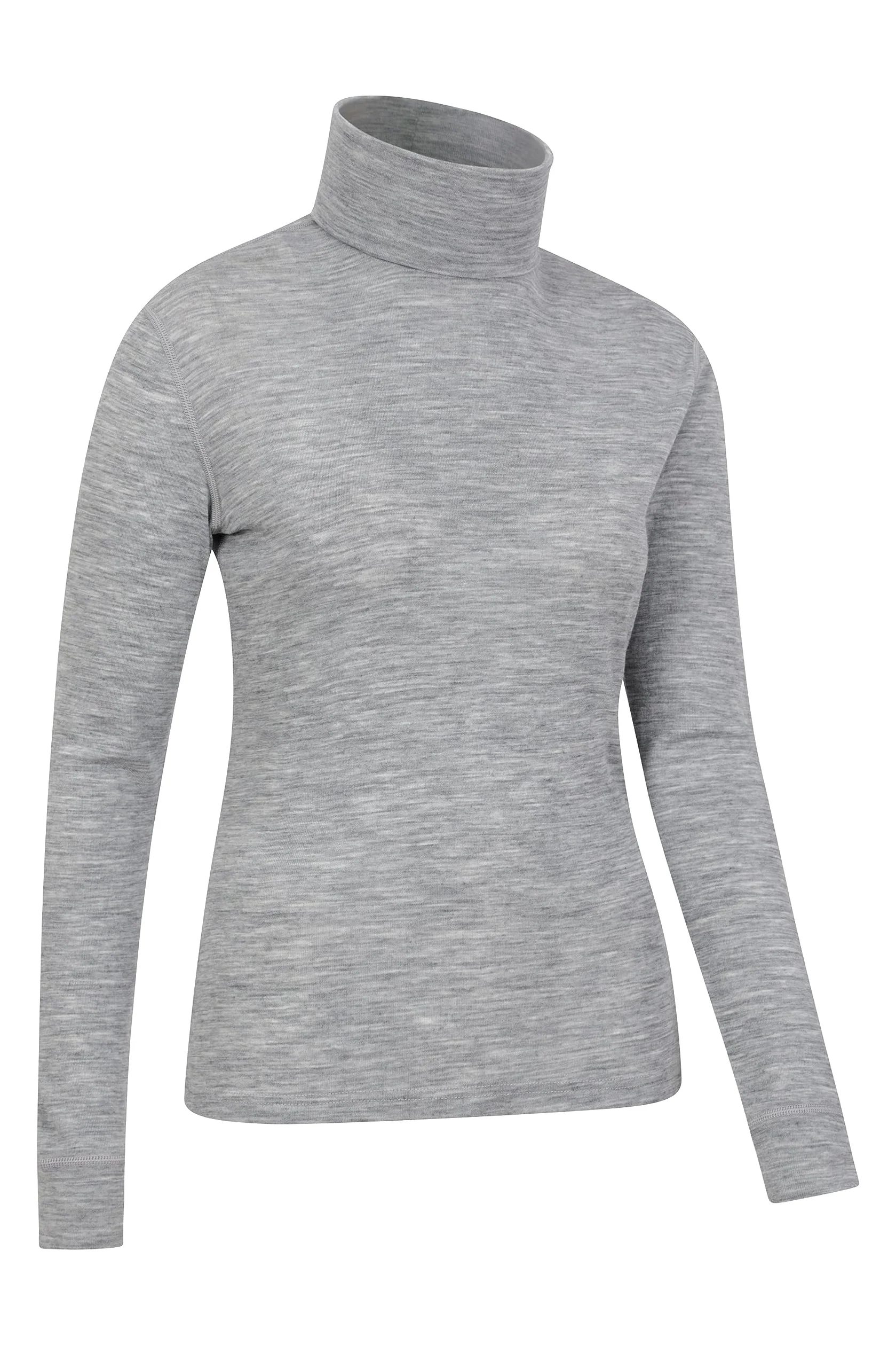 Mountain Warehouse Top de Merino de Cuello Alto para Mujer - Capa Interior antibacteriana, absorción y Secado rápidos - Ideal para Acampar en Invierno y Senderismo