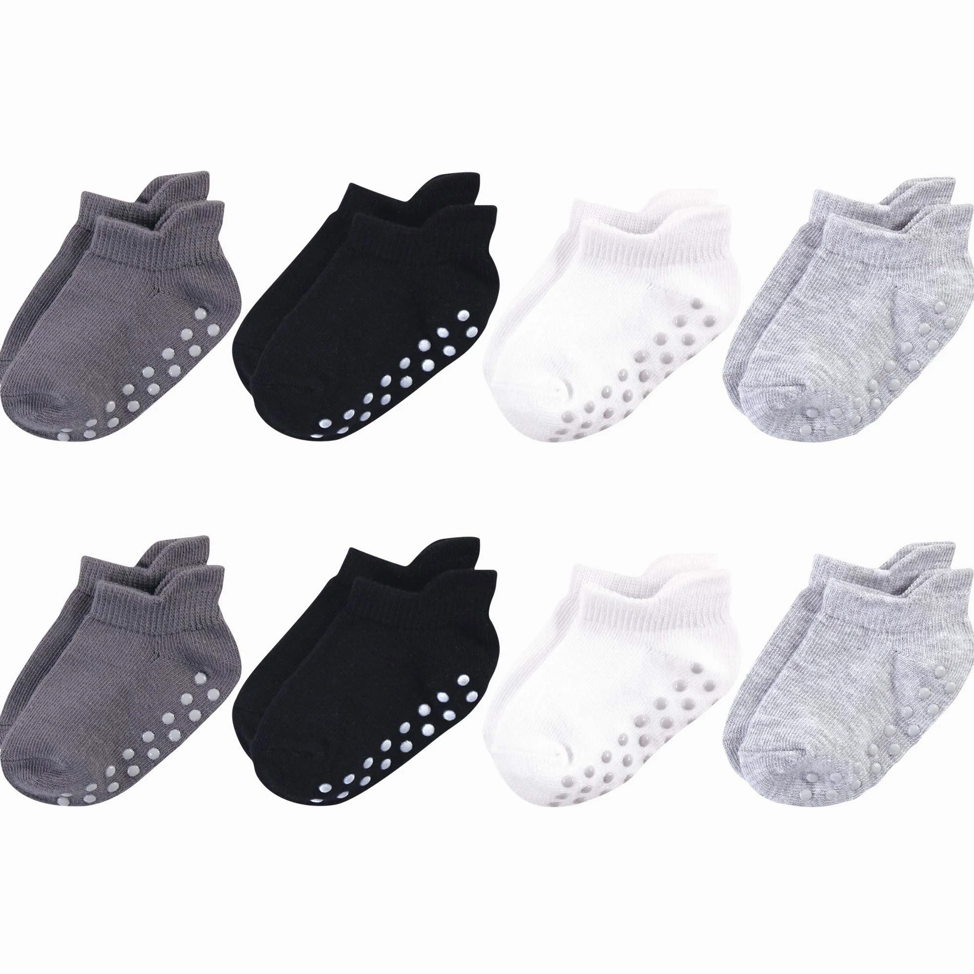 Touched by Nature Organic Cotton Socks With Non-skid Gripper For Fall Resistance Calcetines informales Unisex bebé