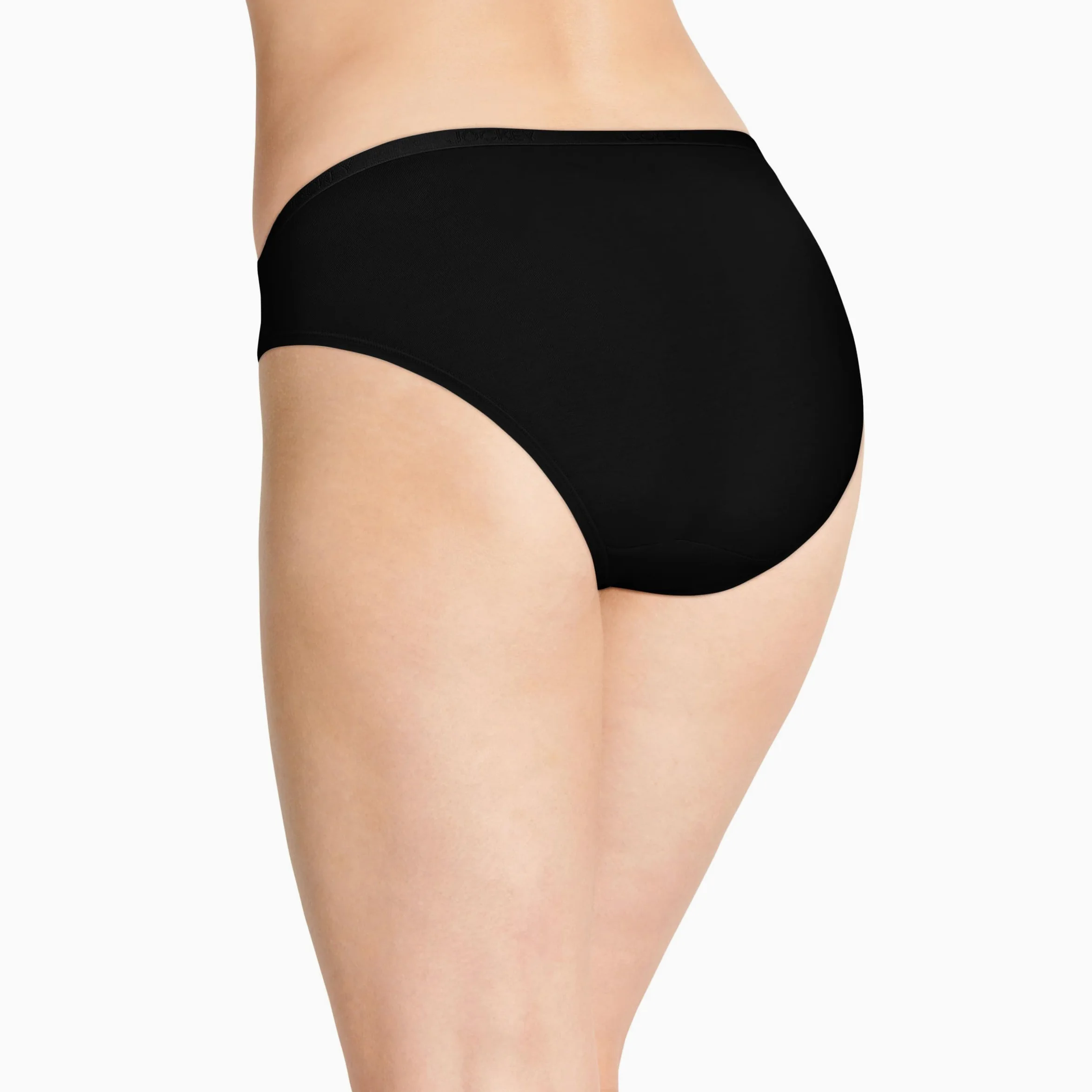 Jockey Ropa interior de algodón orgánico elástico con logotipo para mujer, paquete de 3