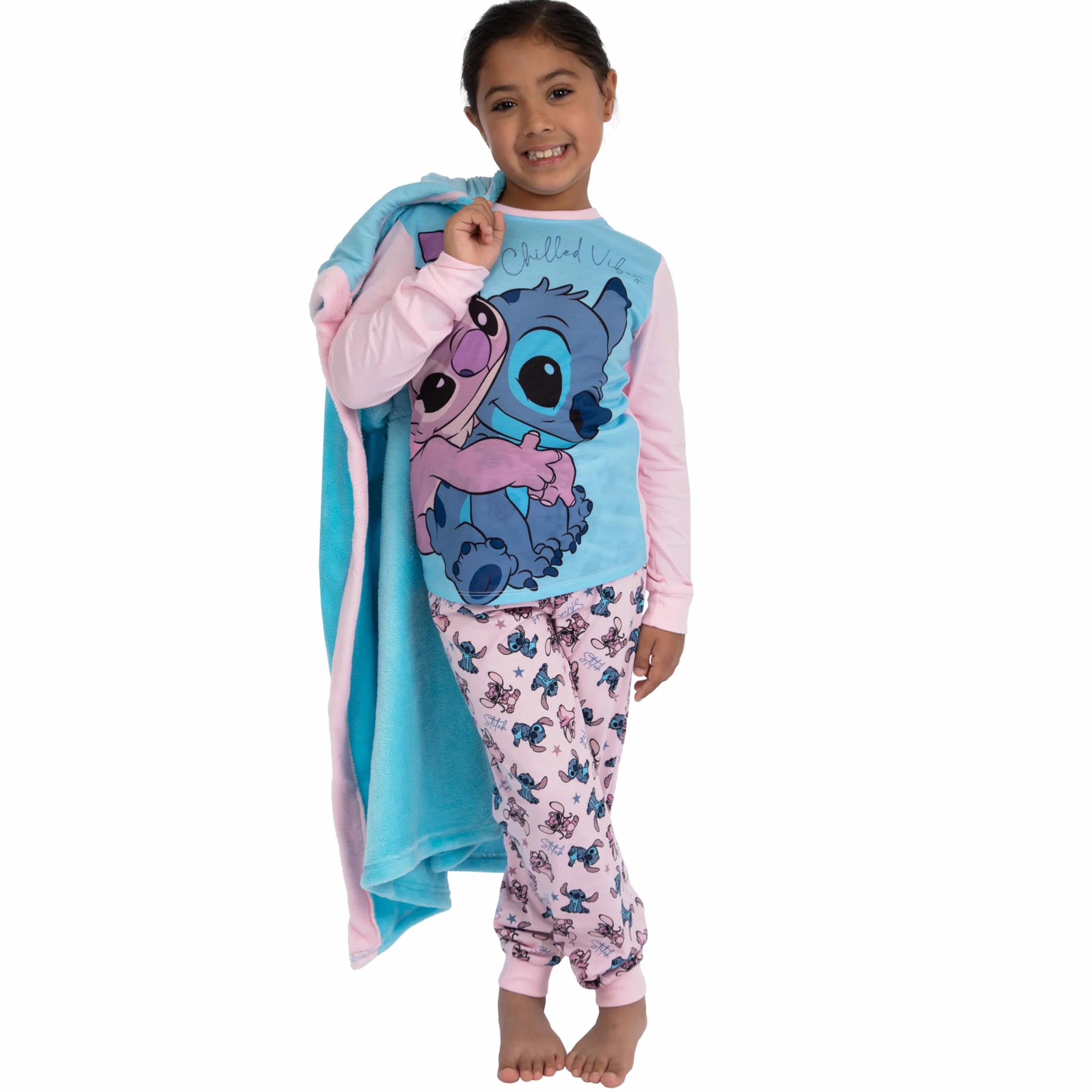 Disney Bata Stitch Niña E Pijamas | Pijama Stitch Niña E Batas De Casa | 5 E 13 Años