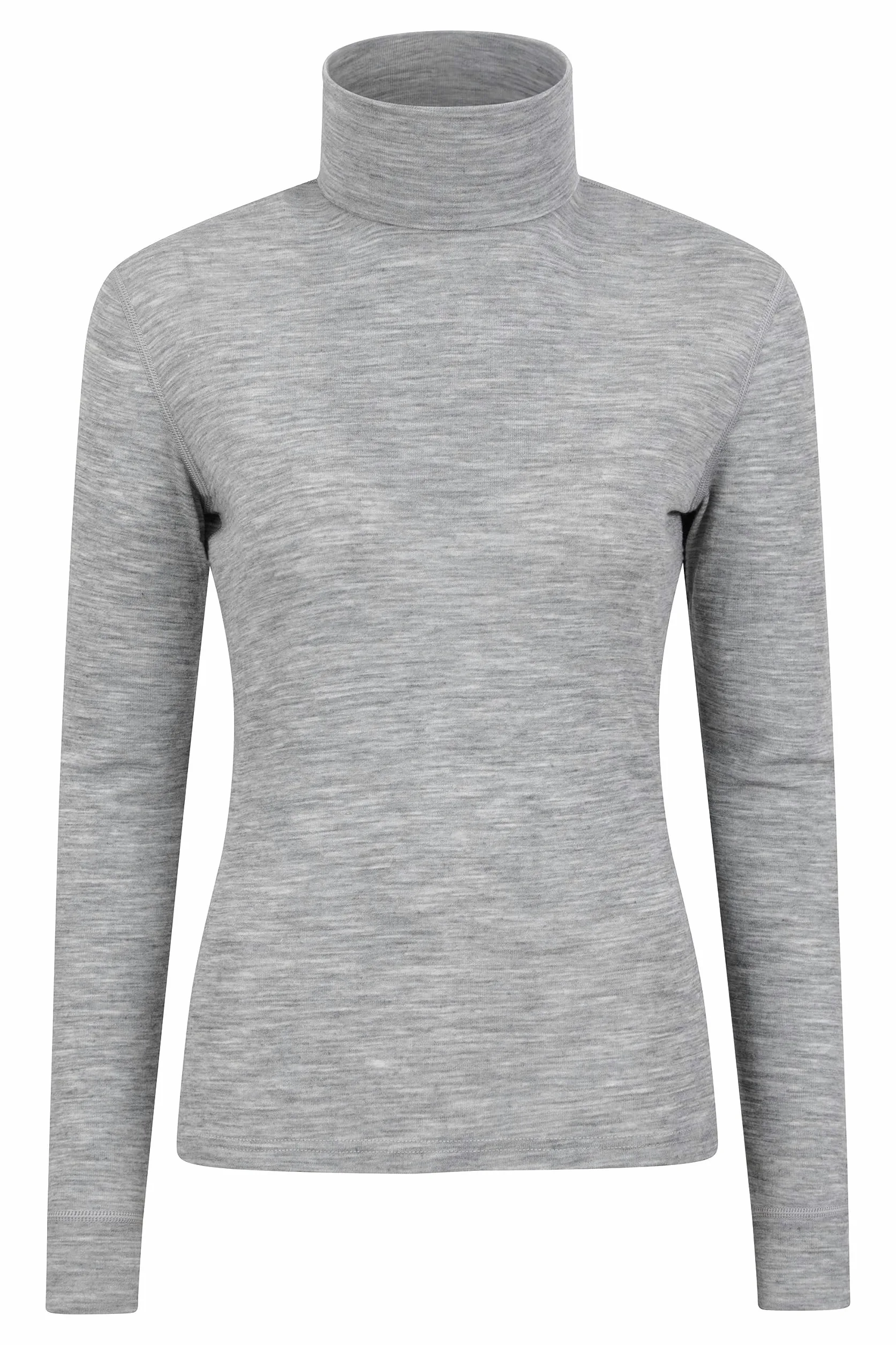 Mountain Warehouse Top de Merino de Cuello Alto para Mujer - Capa Interior antibacteriana, absorción y Secado rápidos - Ideal para Acampar en Invierno y Senderismo