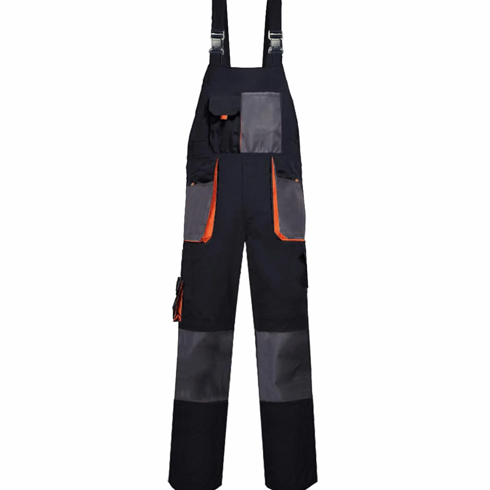Tirantes para hombre pantalones de trabajo con botones tallas grandes negro peto de trabajo