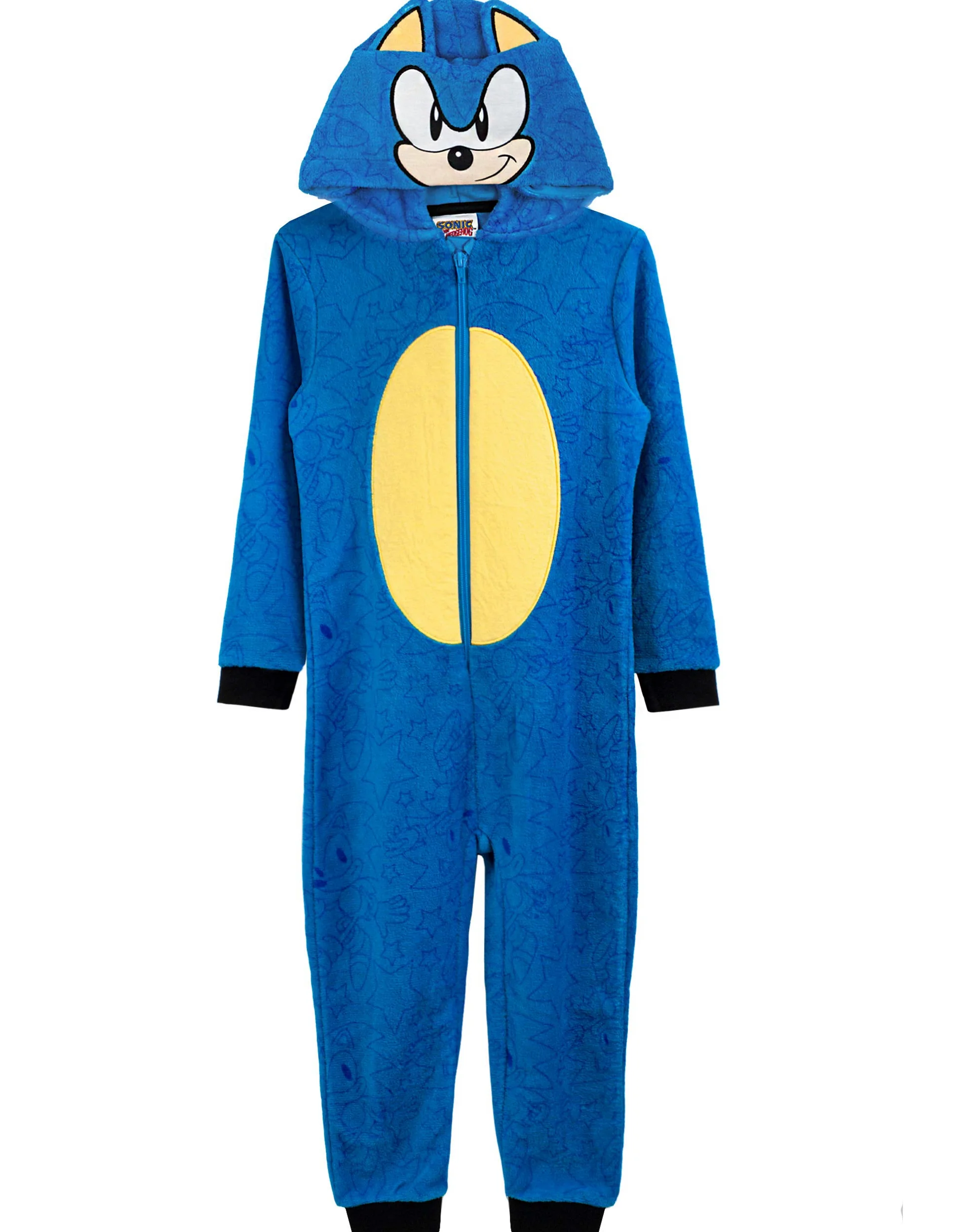 Sonic The Hedgehog Onesie niños niños Pijamas Todo en un PJS