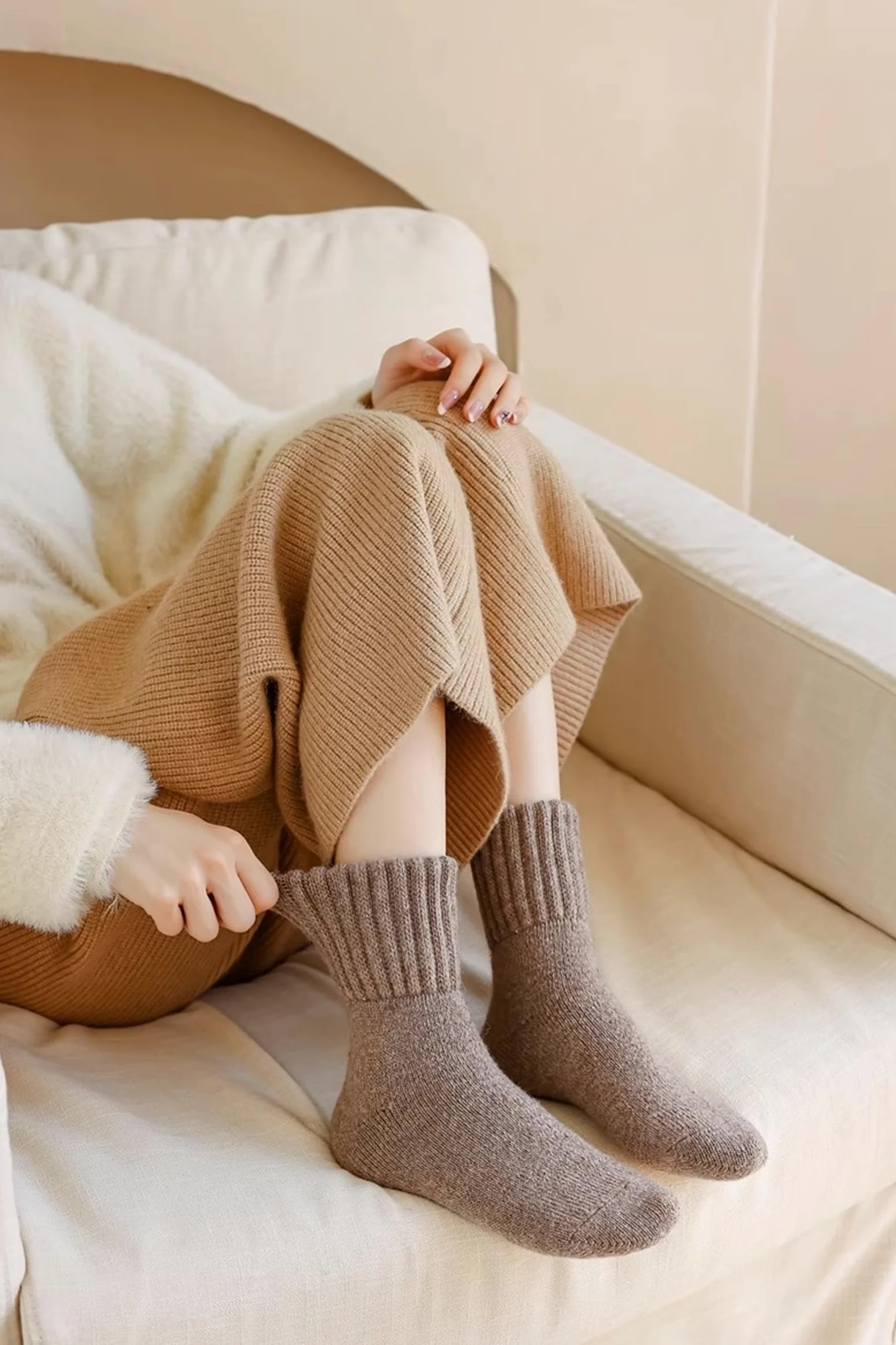 5 pares de calcetines térmicos gruesos para mujer, calcetines térmicos de invierno, cálidos, con cojín completo, para clima frío extremo, senderismo, trabajo