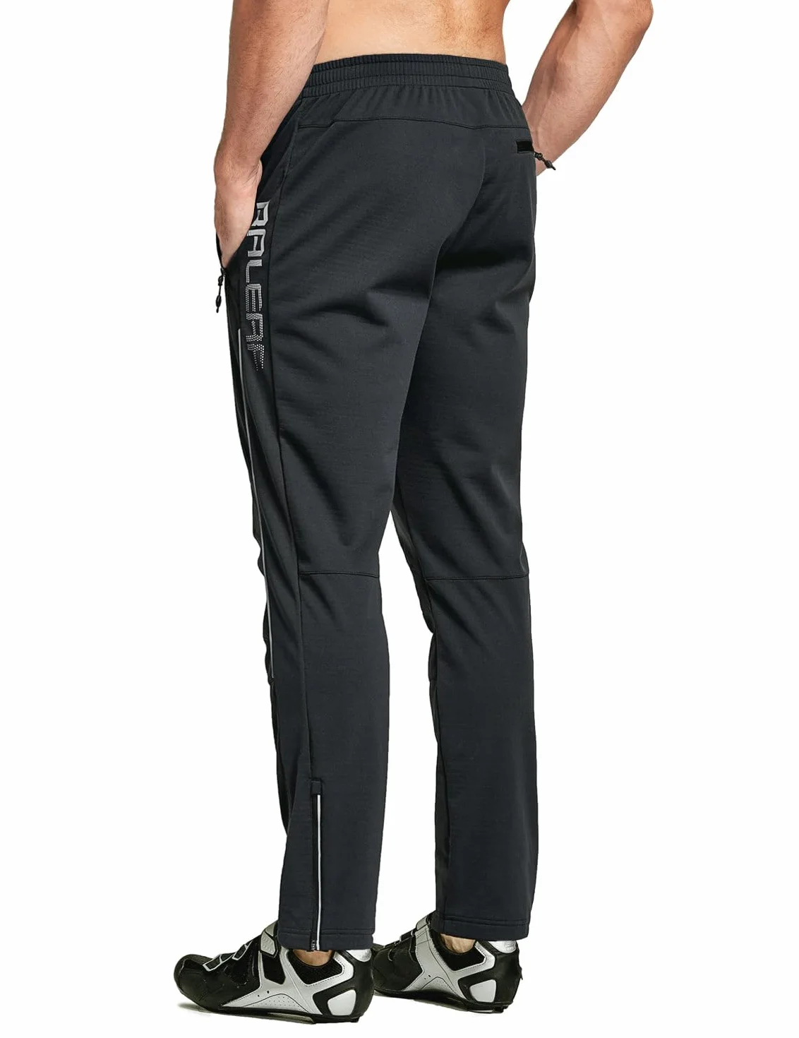baleaf Pantalones de Ciclismo para Hombre Forro Polar Impermeables Resistentes al Viento Aislados