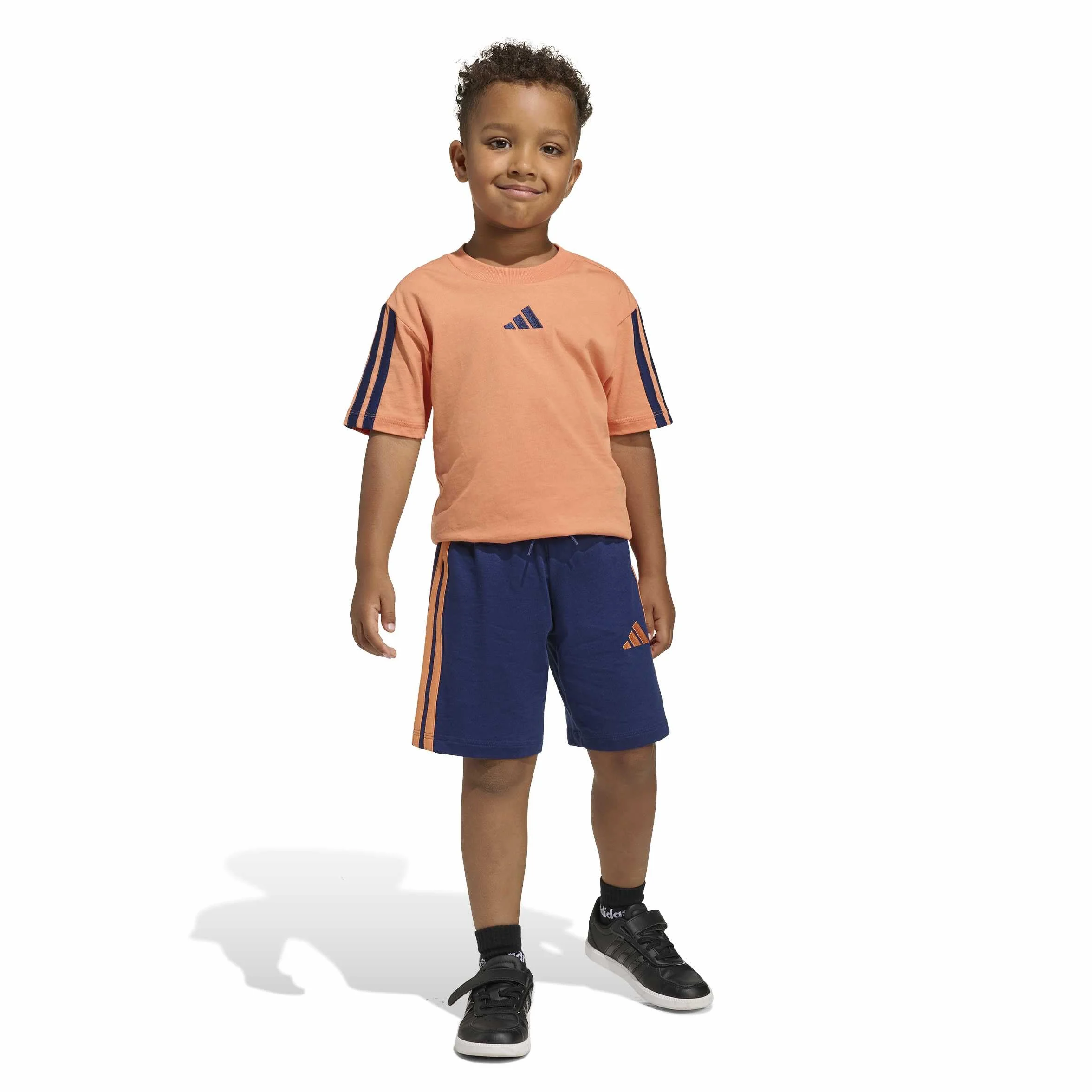 adidas Essentials Small Logo Stripes T-shirt Set JOGGER Unisex niños
