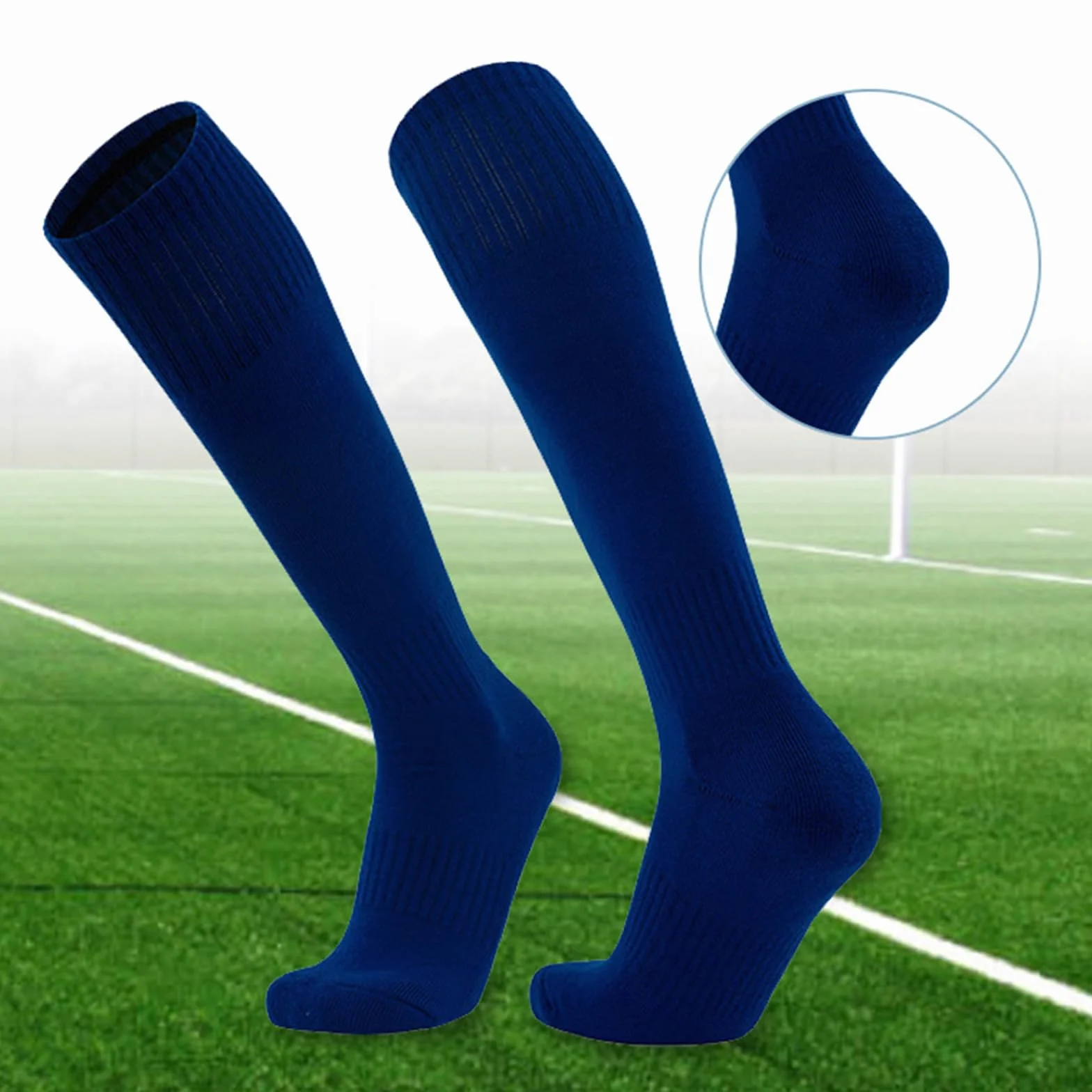 Medias para mujer, calcetines de fútbol para mujeres, hombres, niños y niñas, calcetines de béisbol, prácticos, color sólido, calcetines atléticos, hasta las rodillas